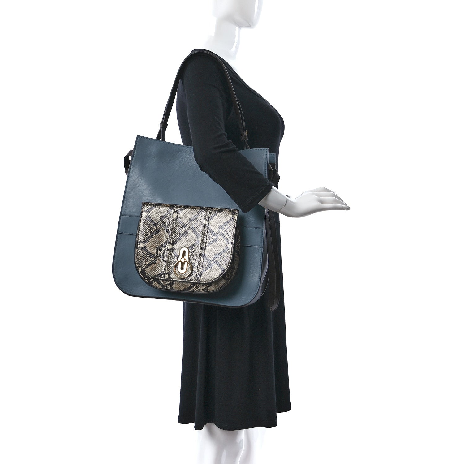 Mulberry Silky Calfskin Ayers Amberley Hobo Dark Frozen Chocolate 2 of 8