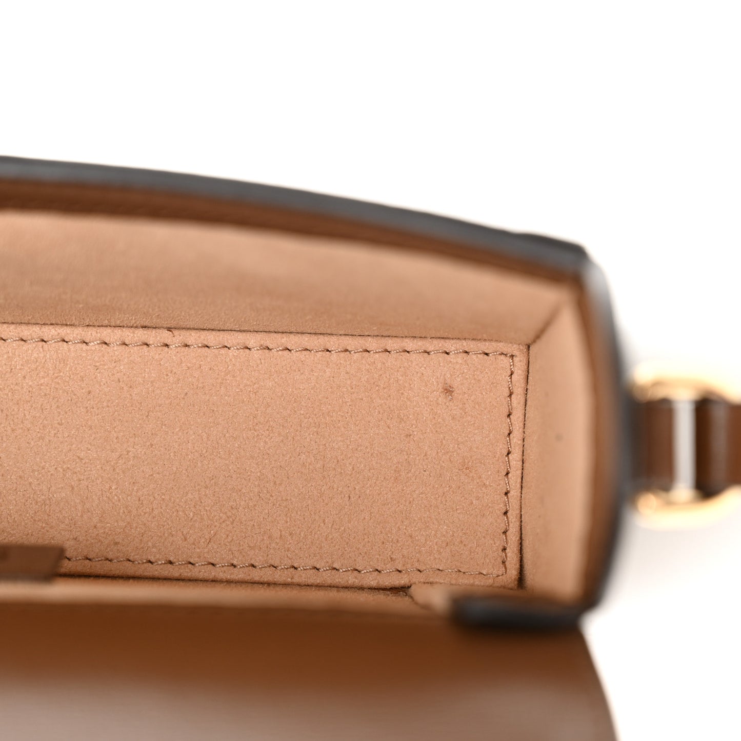 GG Supreme Monogram Mini Horsebit 1955 Shoulder Bag Beige Brown Sugar