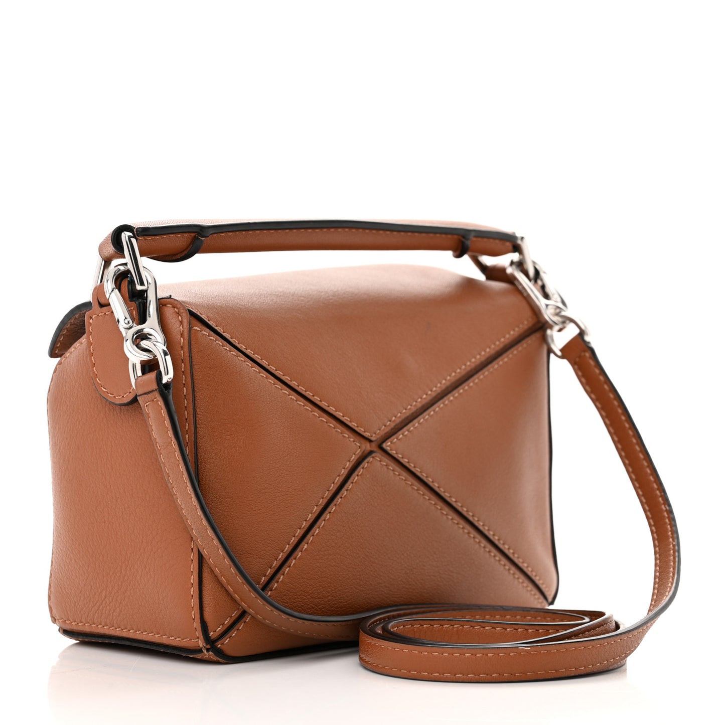 Calfskin Mini Puzzle Bag Tan
