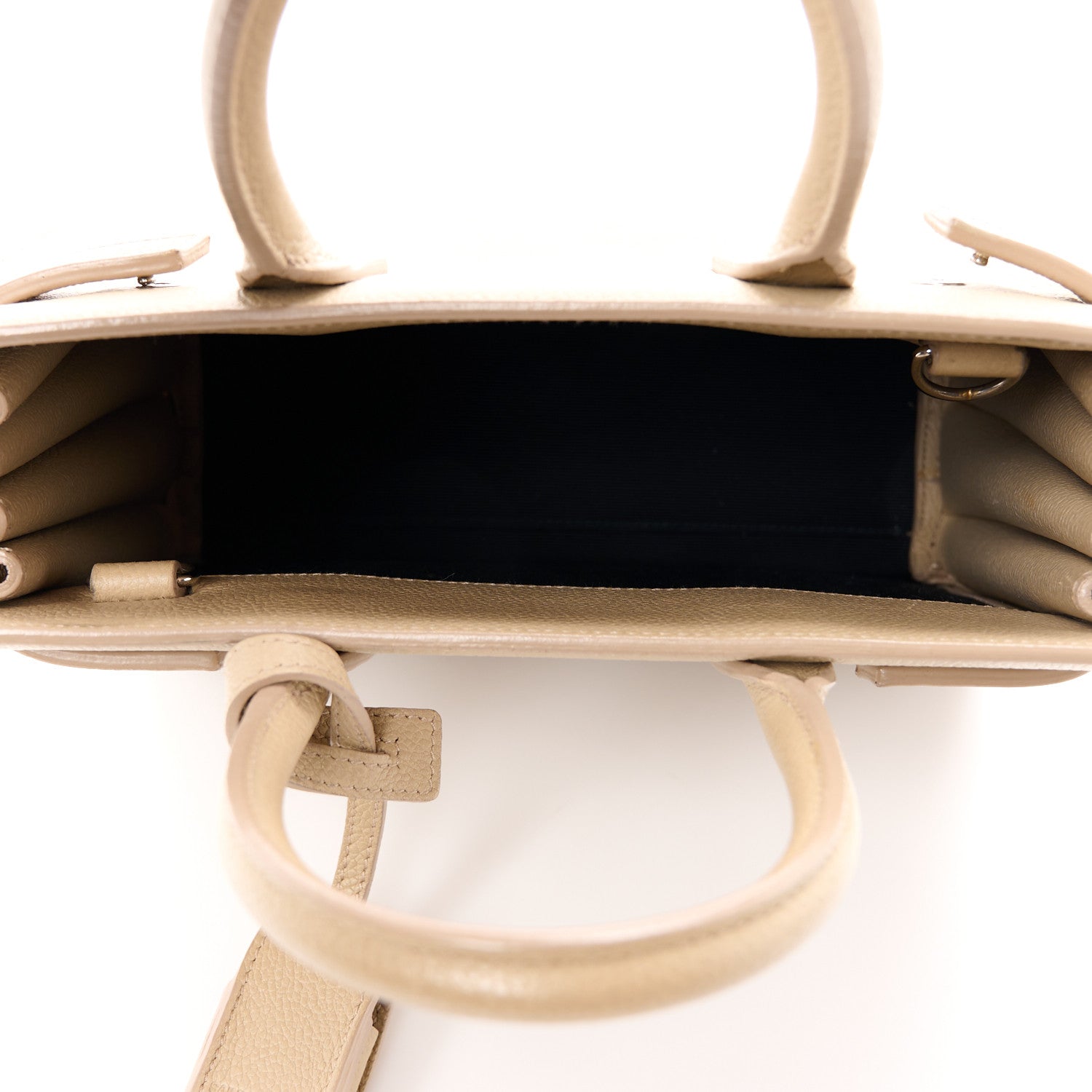 Saint Laurent Grained Calfskin Nano Sac De Jour Dark Beige 5 of 10