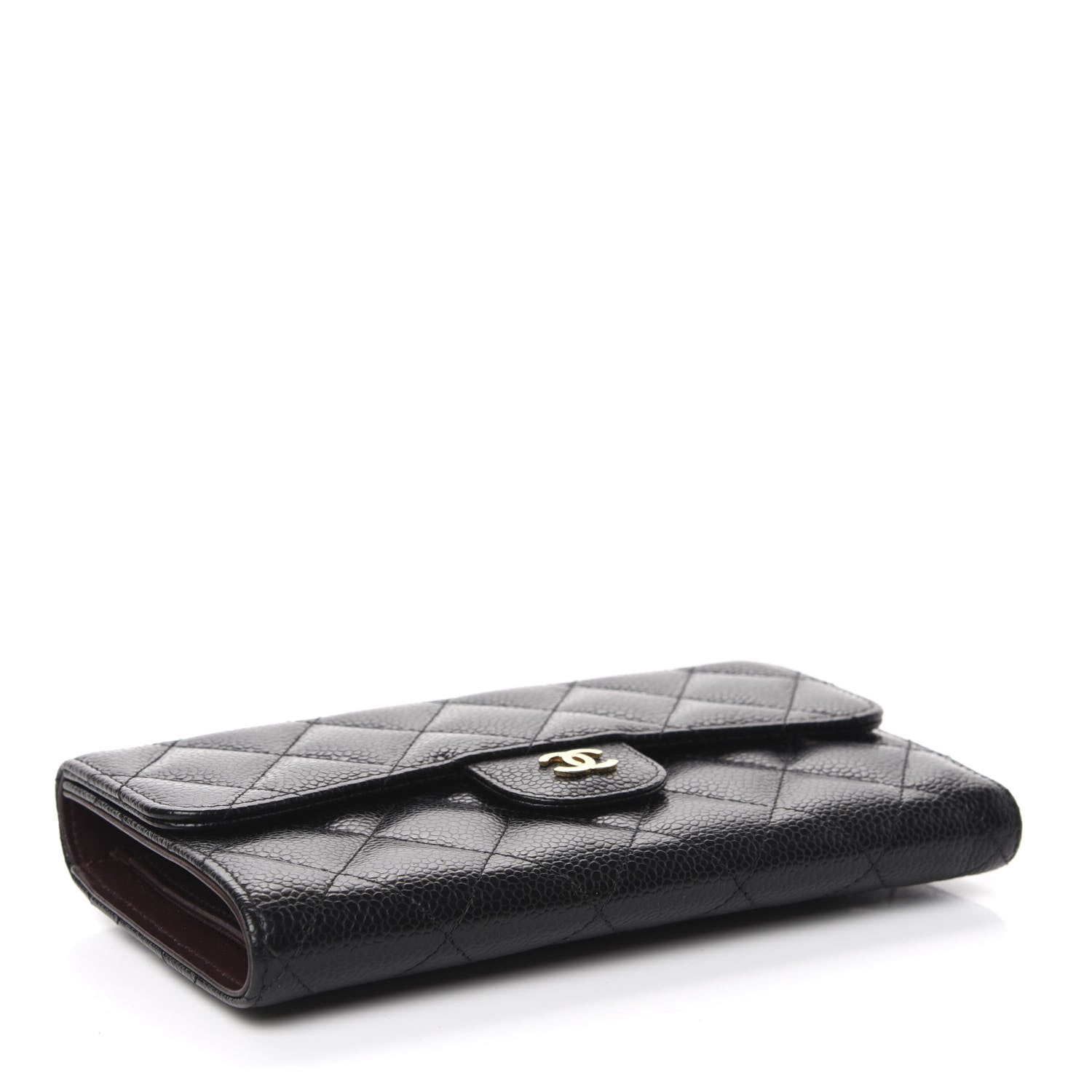 Chanel Caviar Quilted Large Flap Wallet Black 4 of 8