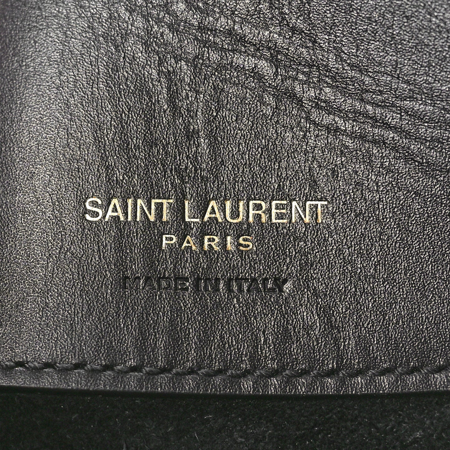 Shiny Calfskin Le 37 Mini Bucket Bag Black