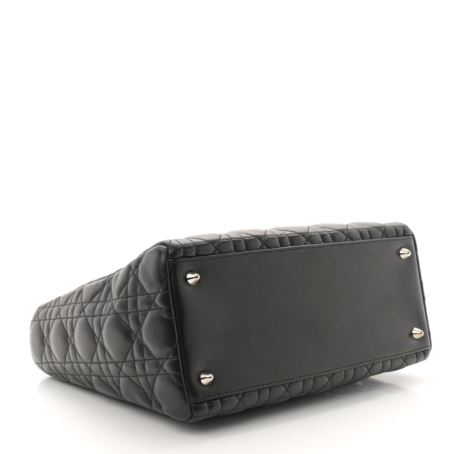 Lambskin Cannage Medium Lady Dior Black