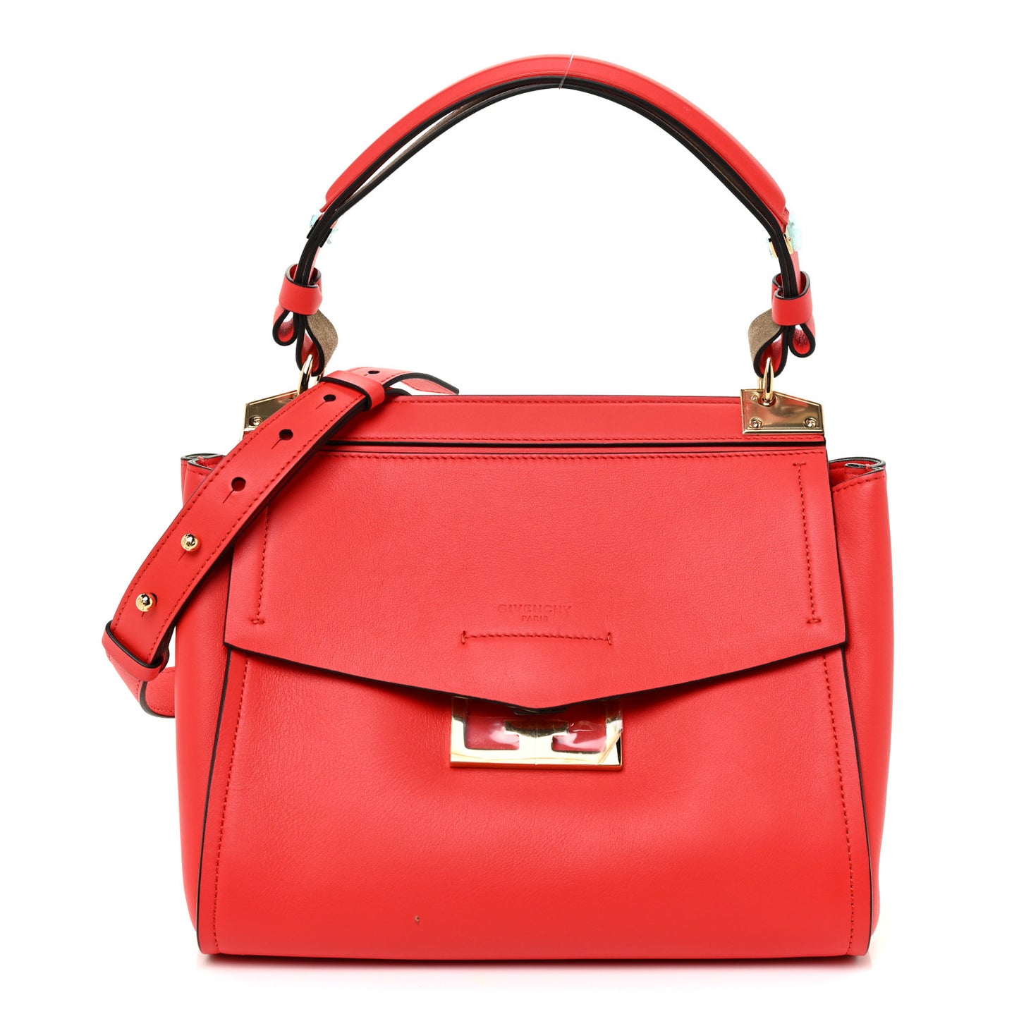 Calfskin Small Mystic Shoulder Bag Red