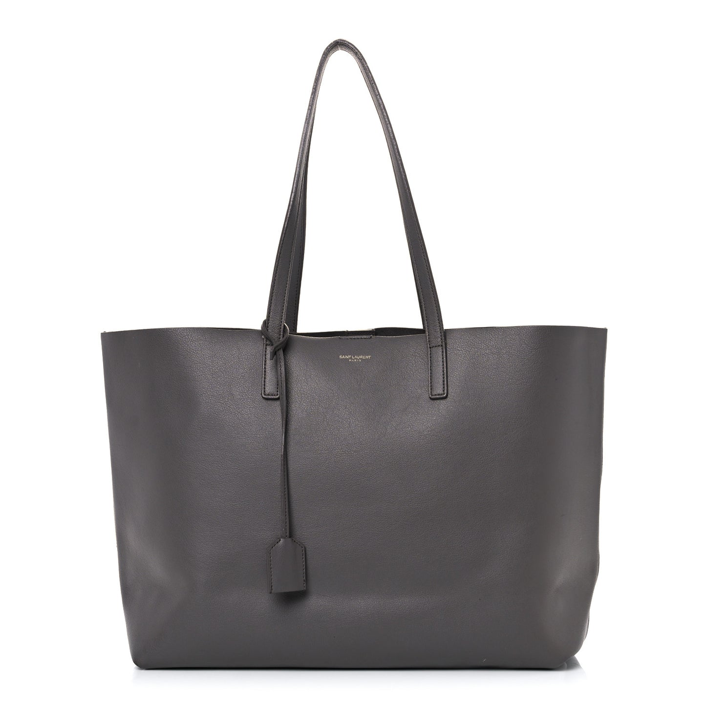 Calfskin Large Shopping Tote Dark Grey
