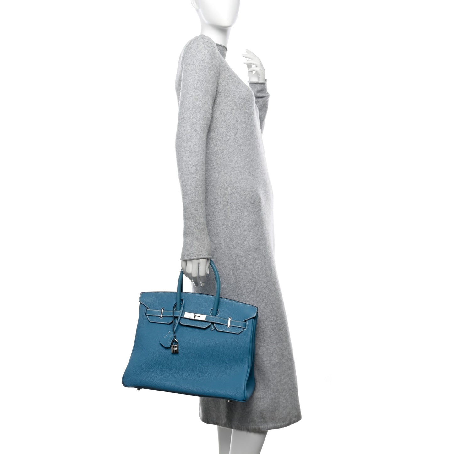 Togo Birkin 35 Blue Jean