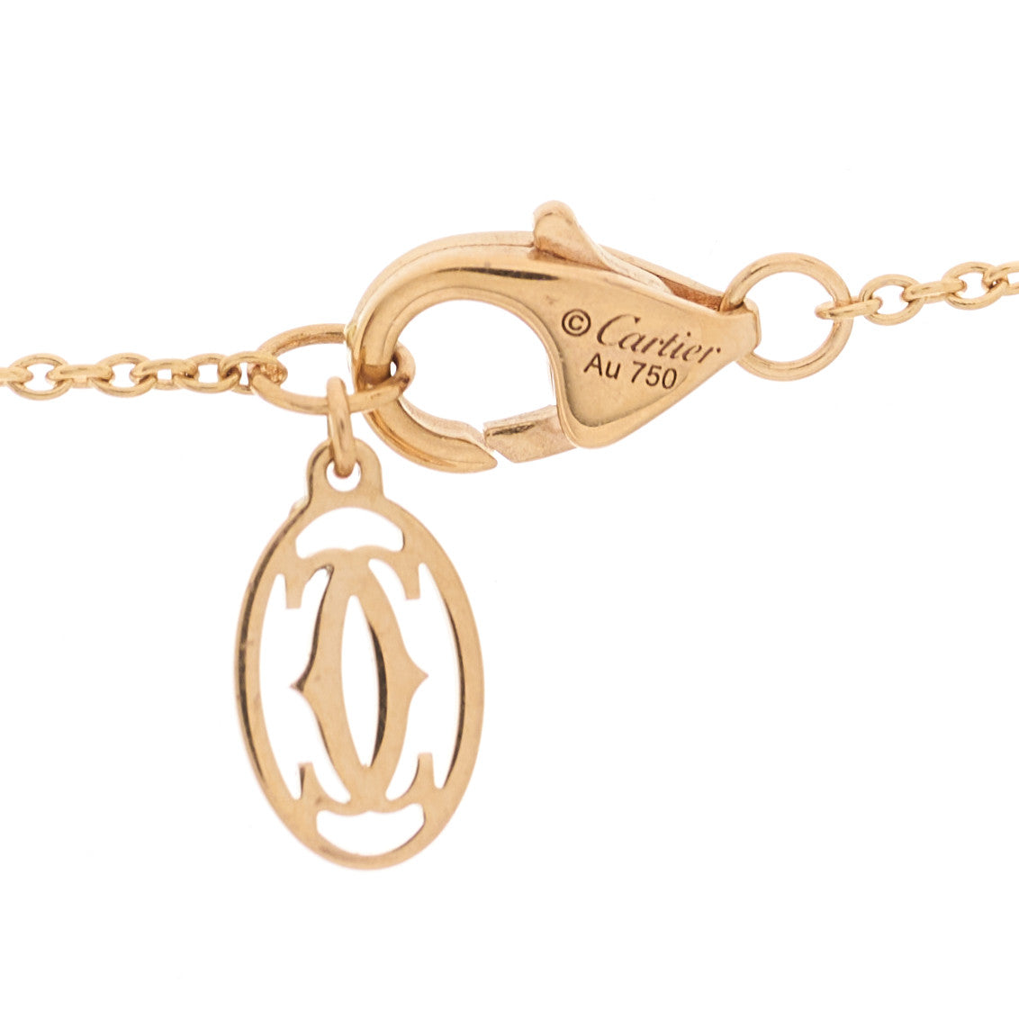 18K Pink Gold Garnet Clash de Cartier Necklace