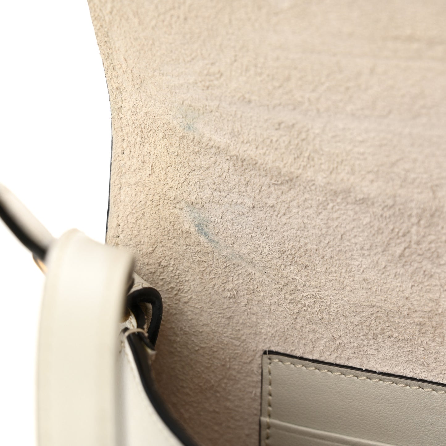 Smooth Calfskin Mini Symmetrical Bag White