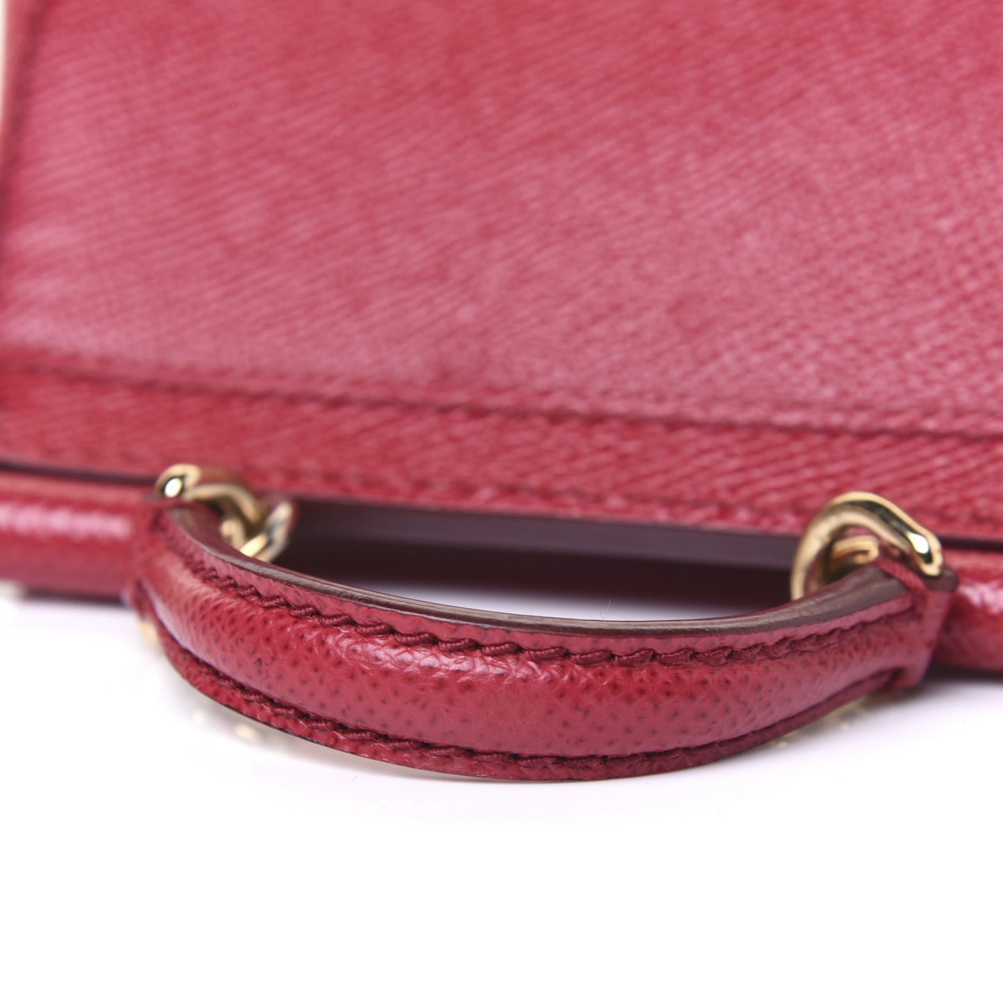 Dauphine Micro Miss Sicily Satchel Dark Red