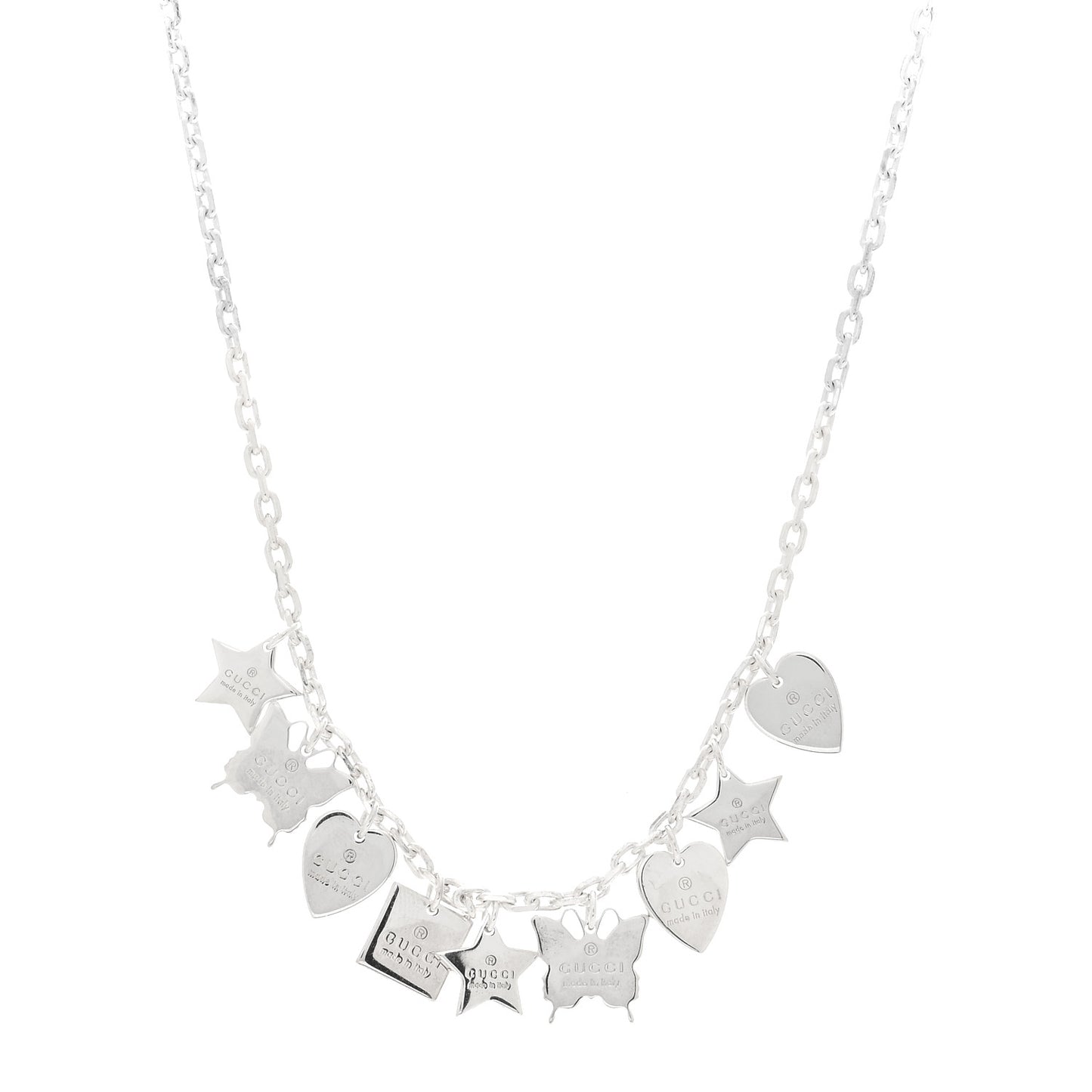 Sterling Silver Trademark Charm Necklace