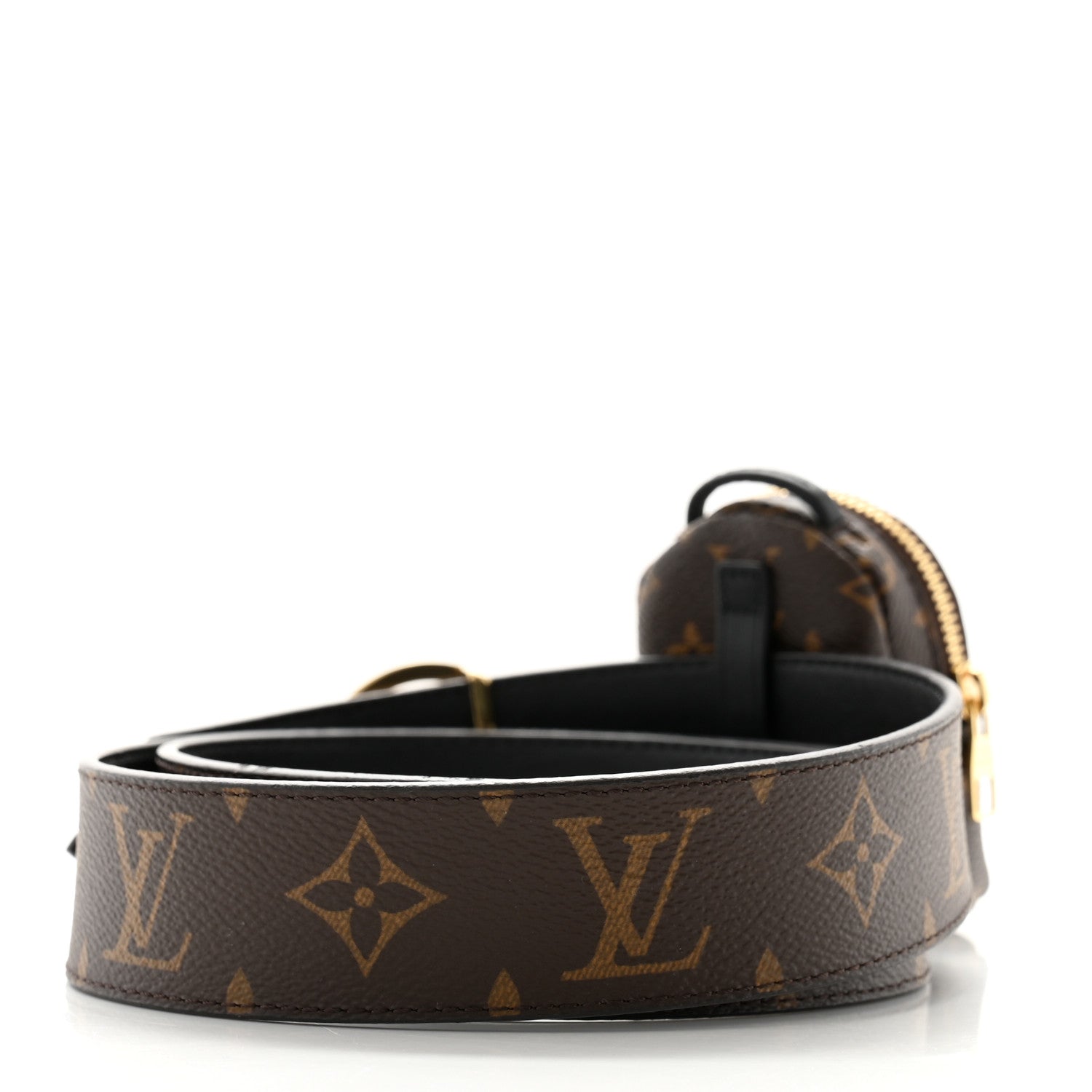 Louis Vuitton Calfskin Monogram 35mm LV Palm Springs Circle Reversible Belt 90 36 Black 3 of 8