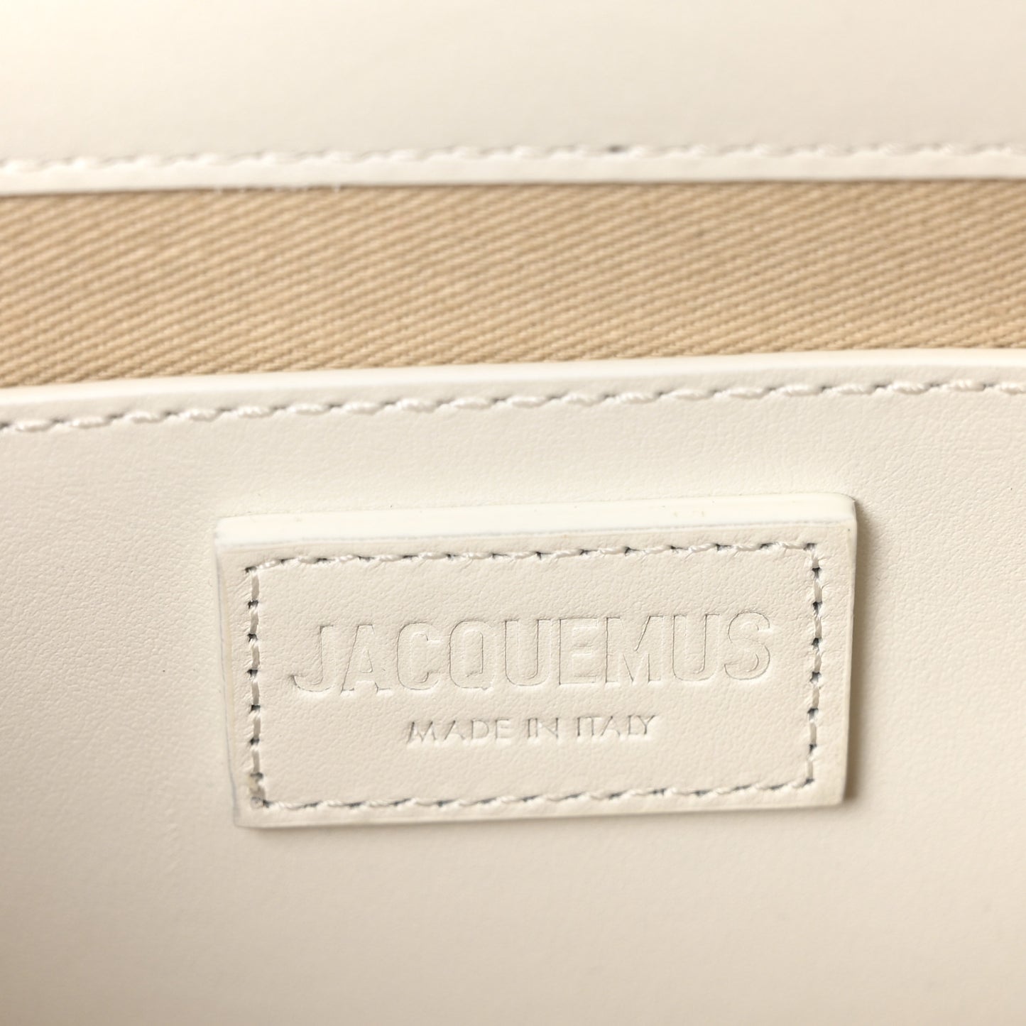 Smooth Calfskin Le Bambino Long White