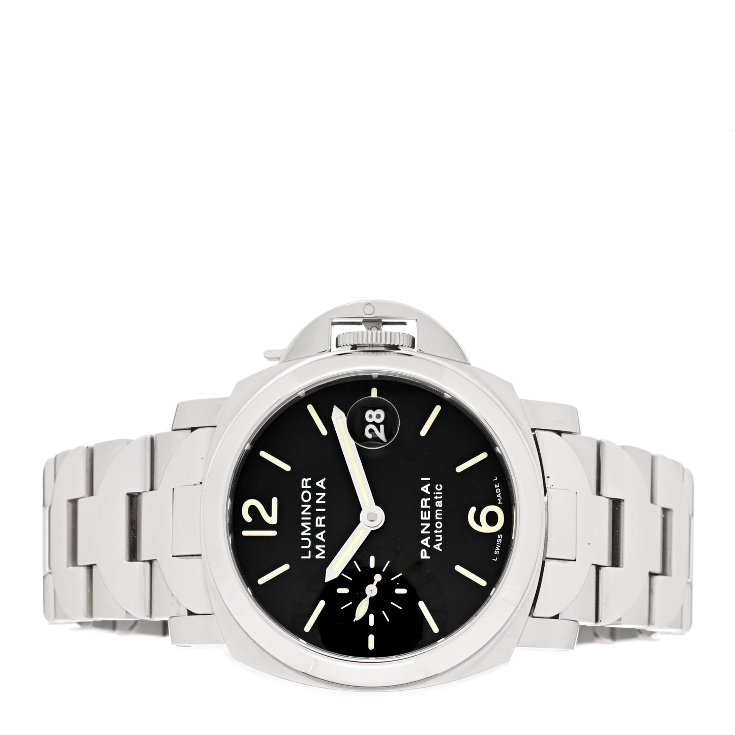 Stainless Steel 44mm Marina Luminor Automatic Watch Black PAM00050