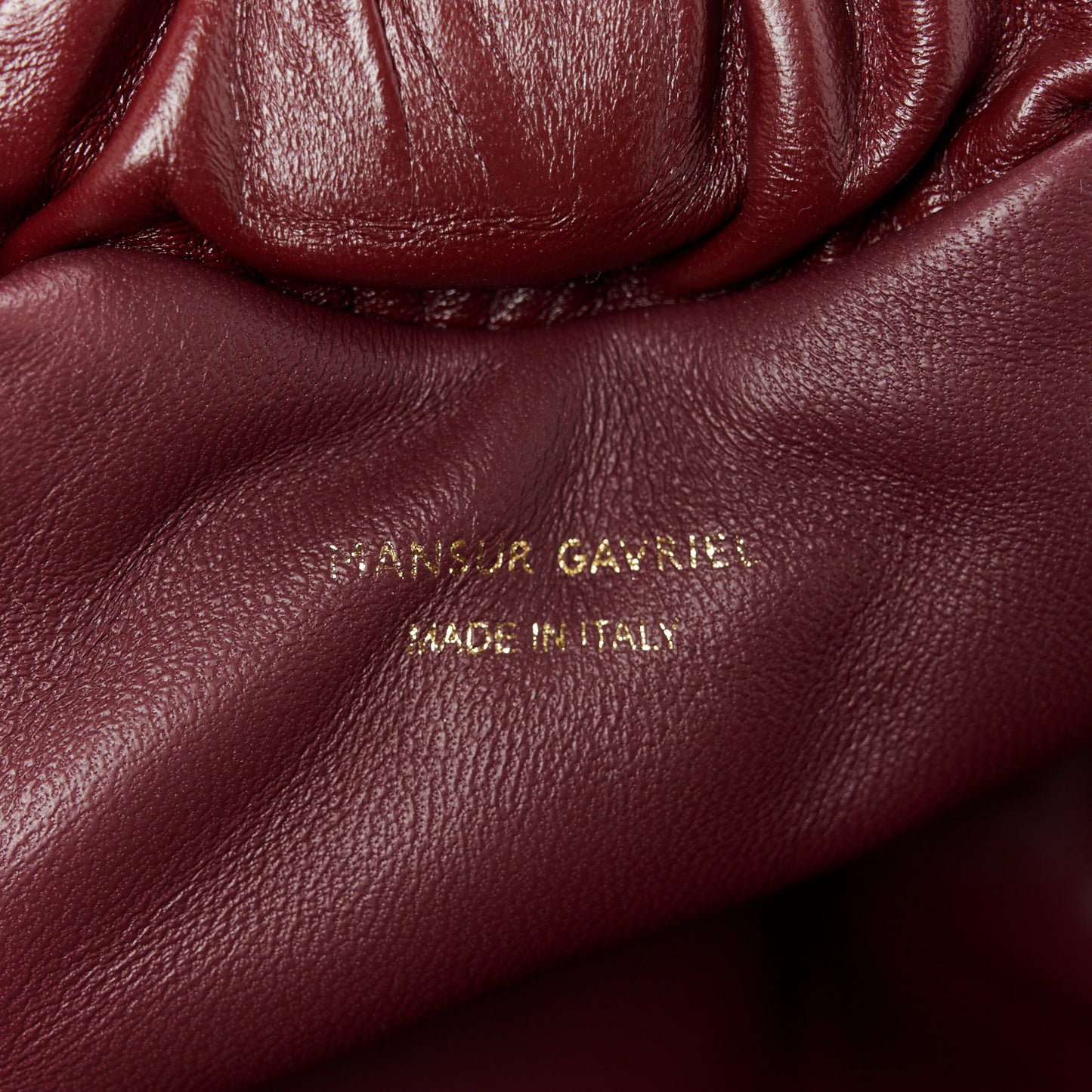 Lambskin Cloud Mini Clutch Pomegranate