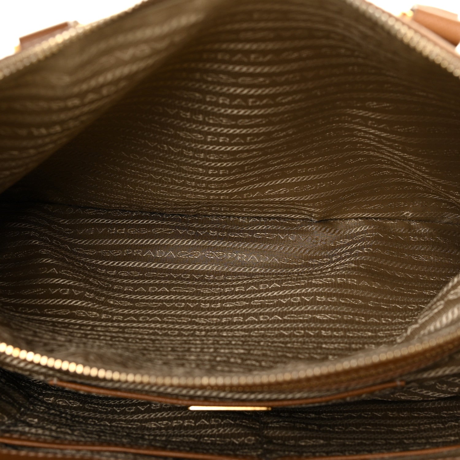 Prada Saffiano Large Galleria Double Zip Tote Caramel 6 of 32