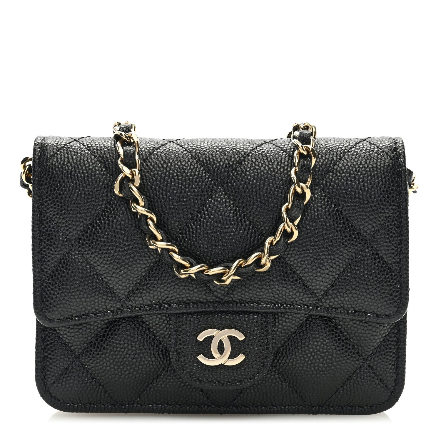 Chanel Caviar Quilted Mini Chain Bag Black 1 of 9