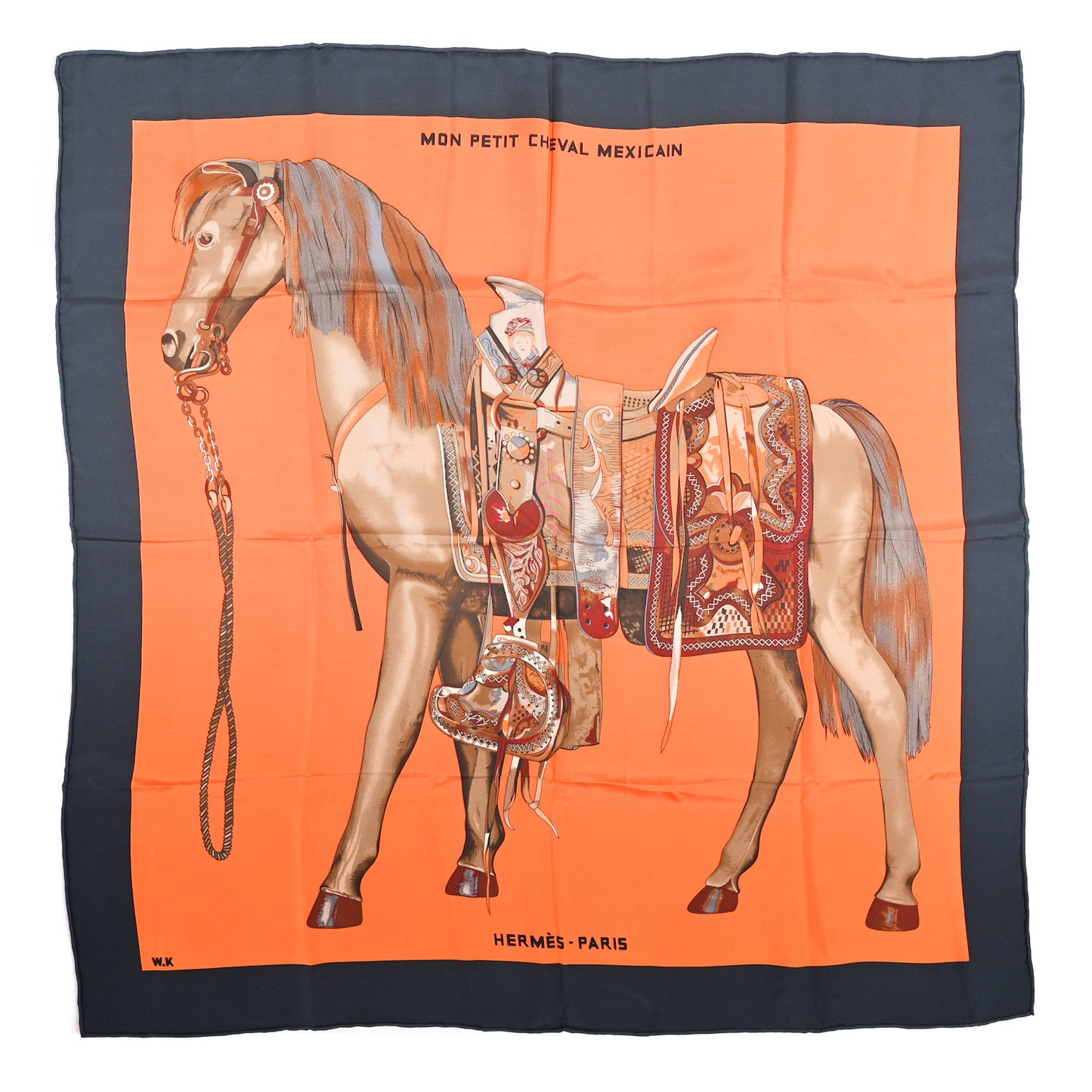 Silk Mon Petit Cheval Mexicain Scarf 90