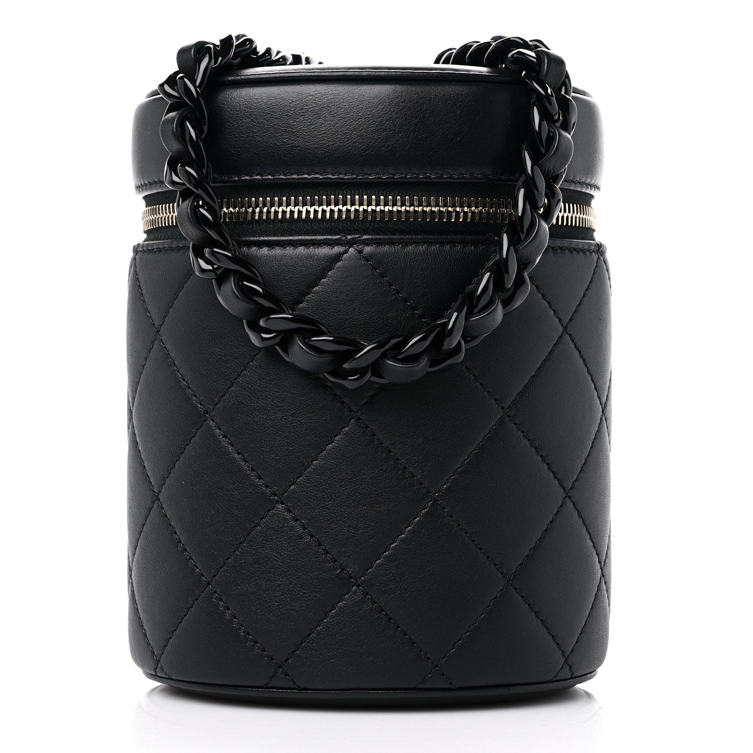 Chanel Lambskin Quilted Small Vanity Case Black 3 of 10