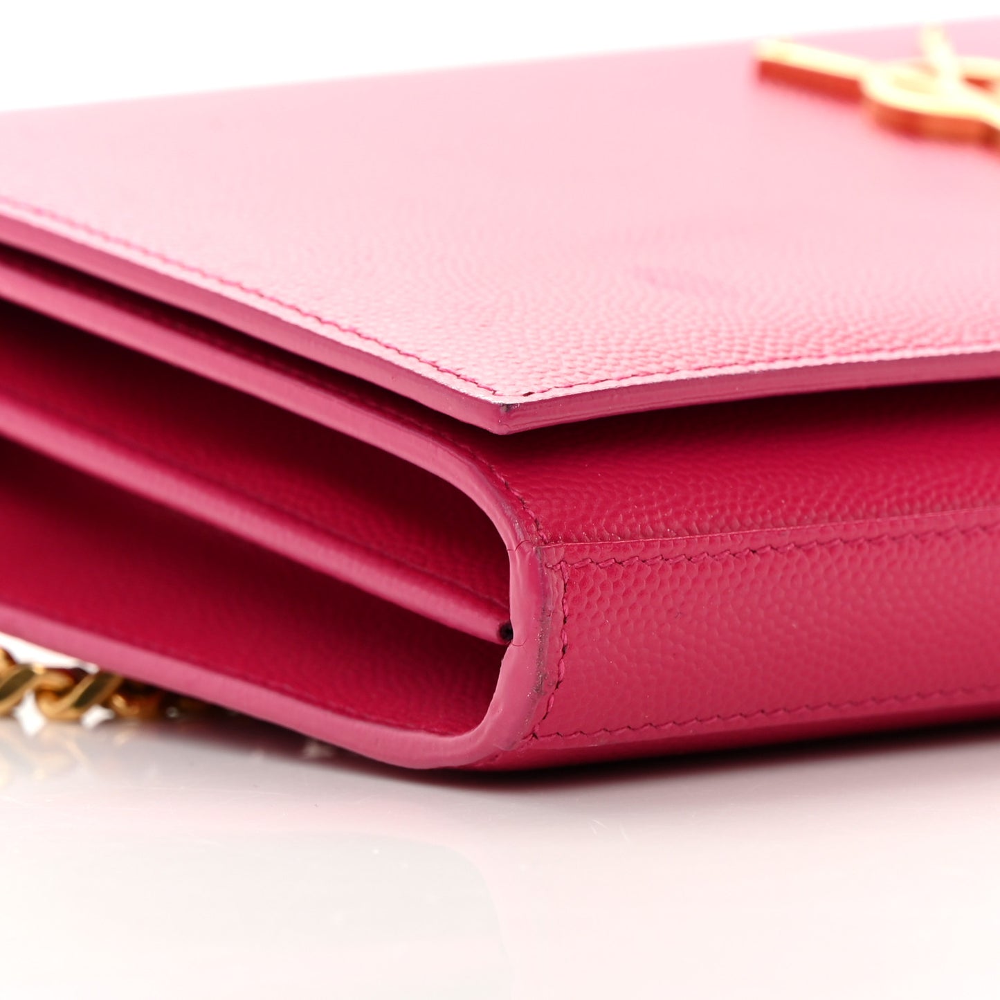 Grain De Poudre Monogram Chain Wallet Bubblegum
