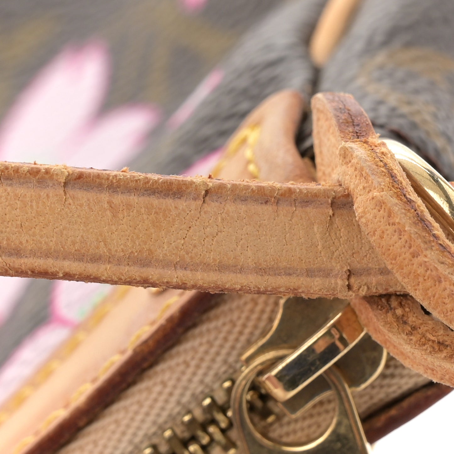 Monogram Cherry Blossom Pochette Accessories Brown