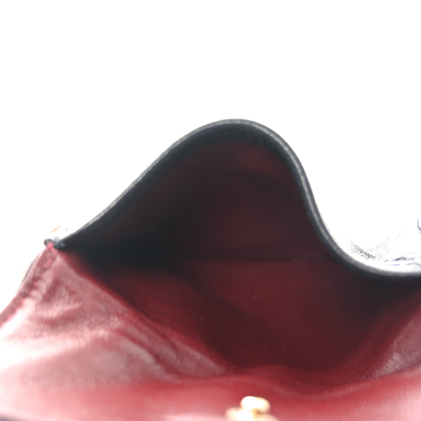Lambskin Quilted Coin Purse Black