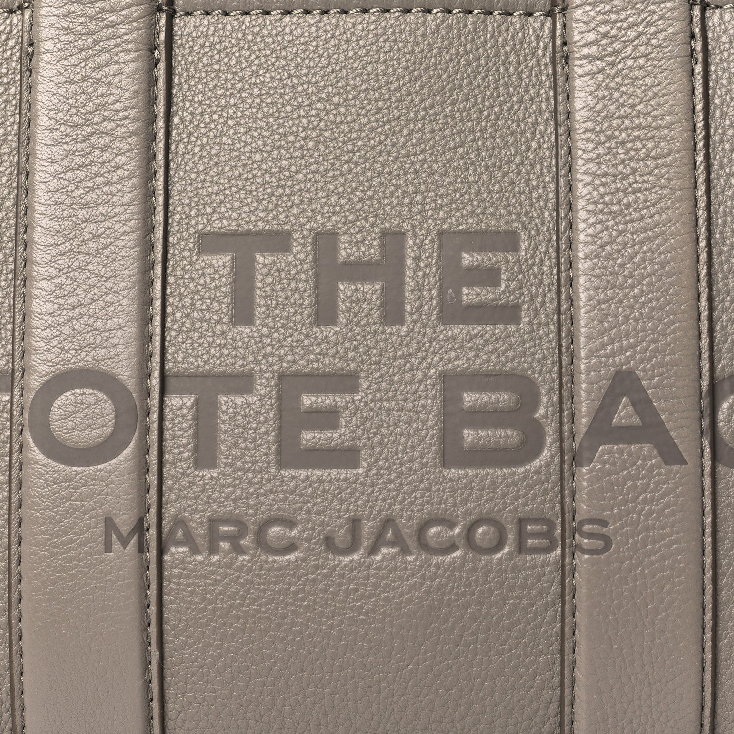 Marc Jacobs Grained Calfskin Small The Tote Bag Cement 7 of 9