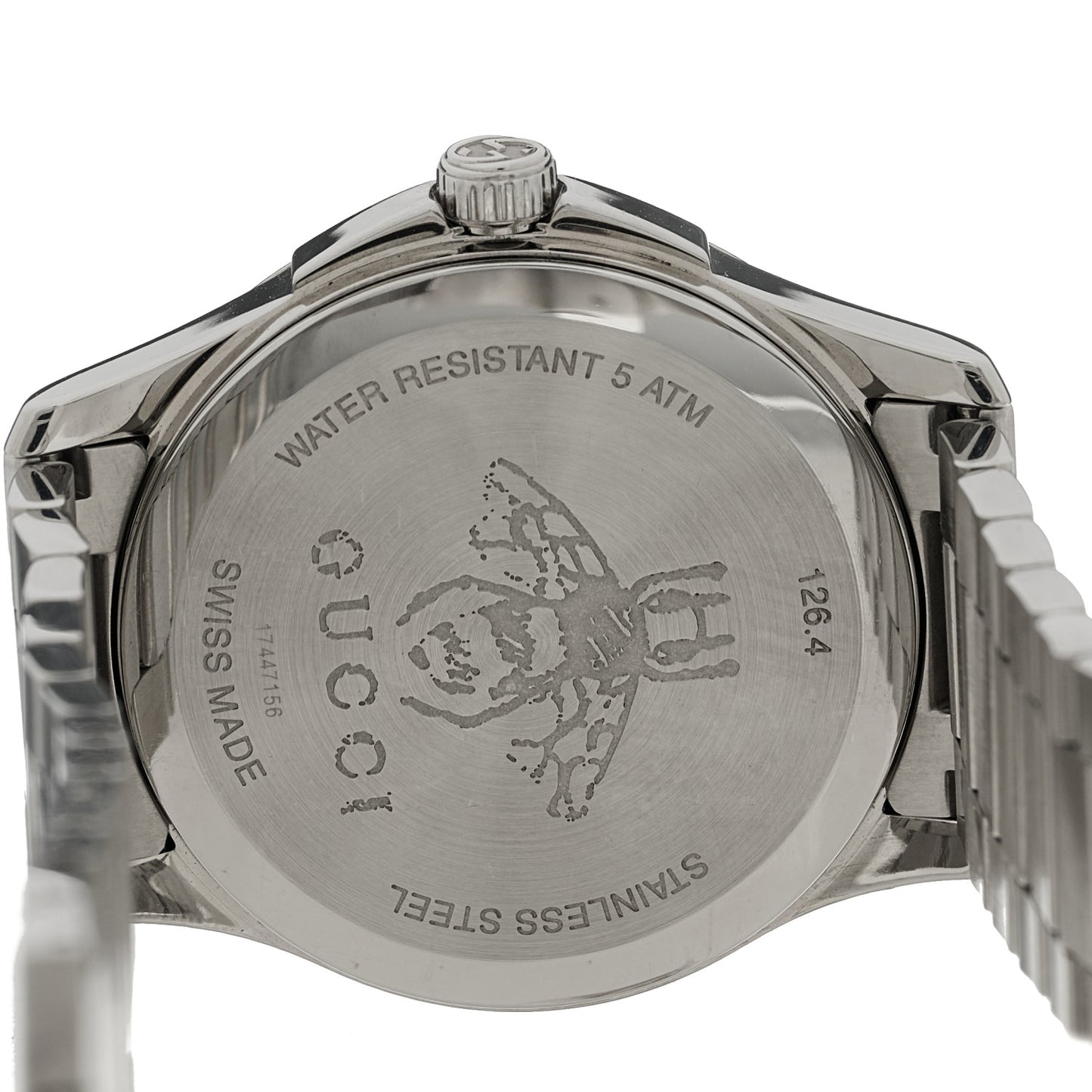Stainless Steel 38mm G-Timeless Charm Quartz Watch Black