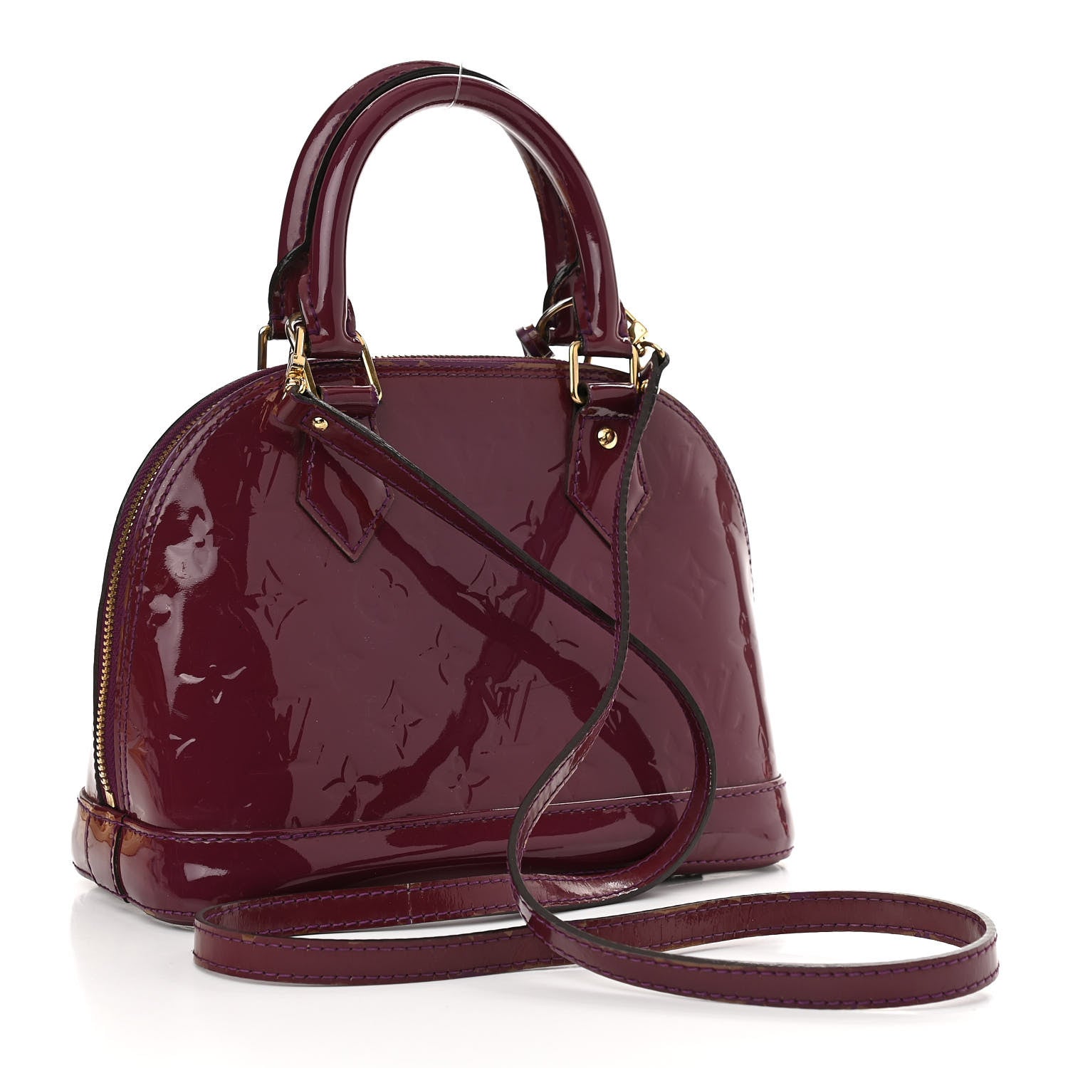 Louis Vuitton Vernis Alma BB Amethyste 3 of 13