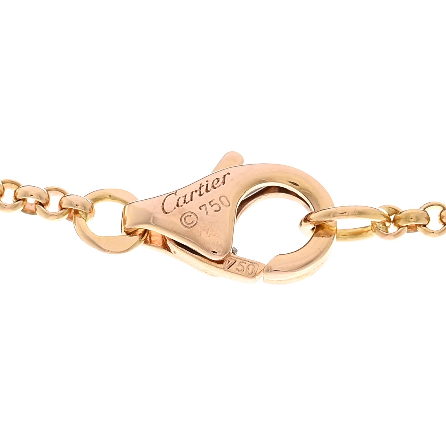 18K Yellow Gold Entrelaces Pendant Necklace