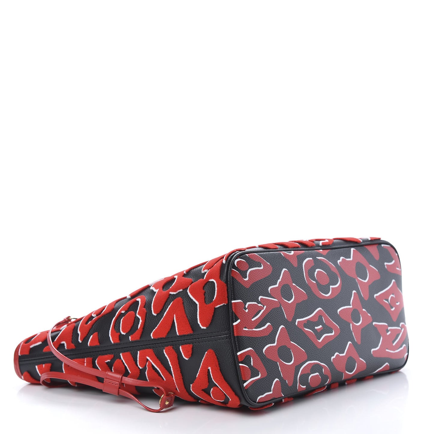 X UF Tufted Monogram Neverfull MM Black Red
