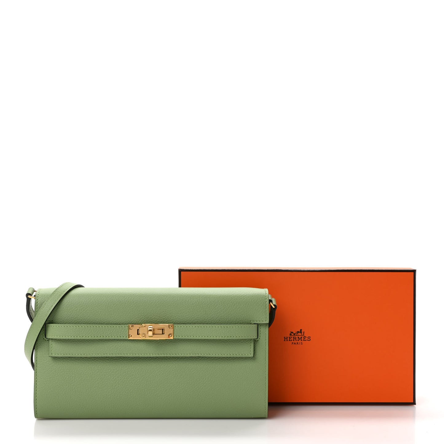 Evercolor Kelly Wallet To Go Vert Criquet