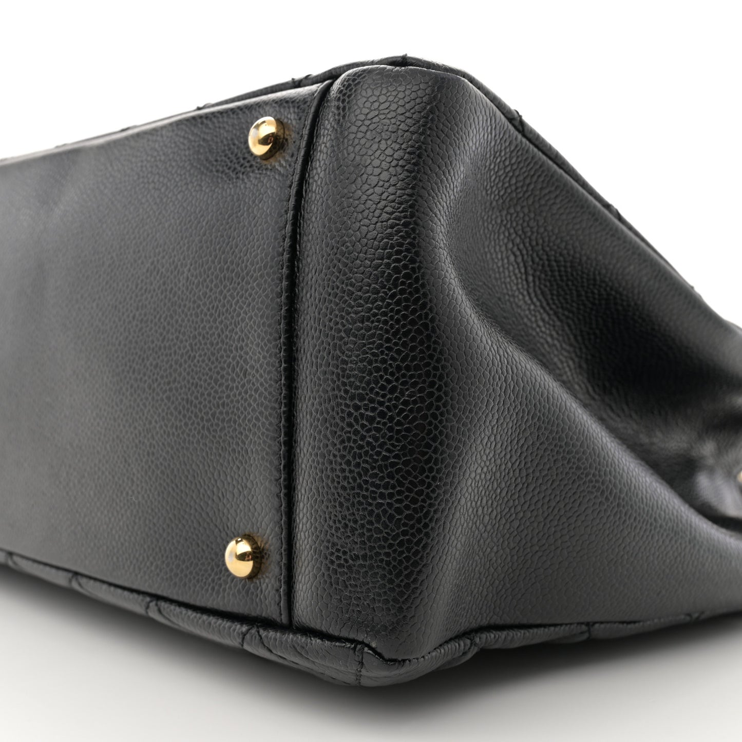 Caviar Quilted Grand Shopping Tote GST Black