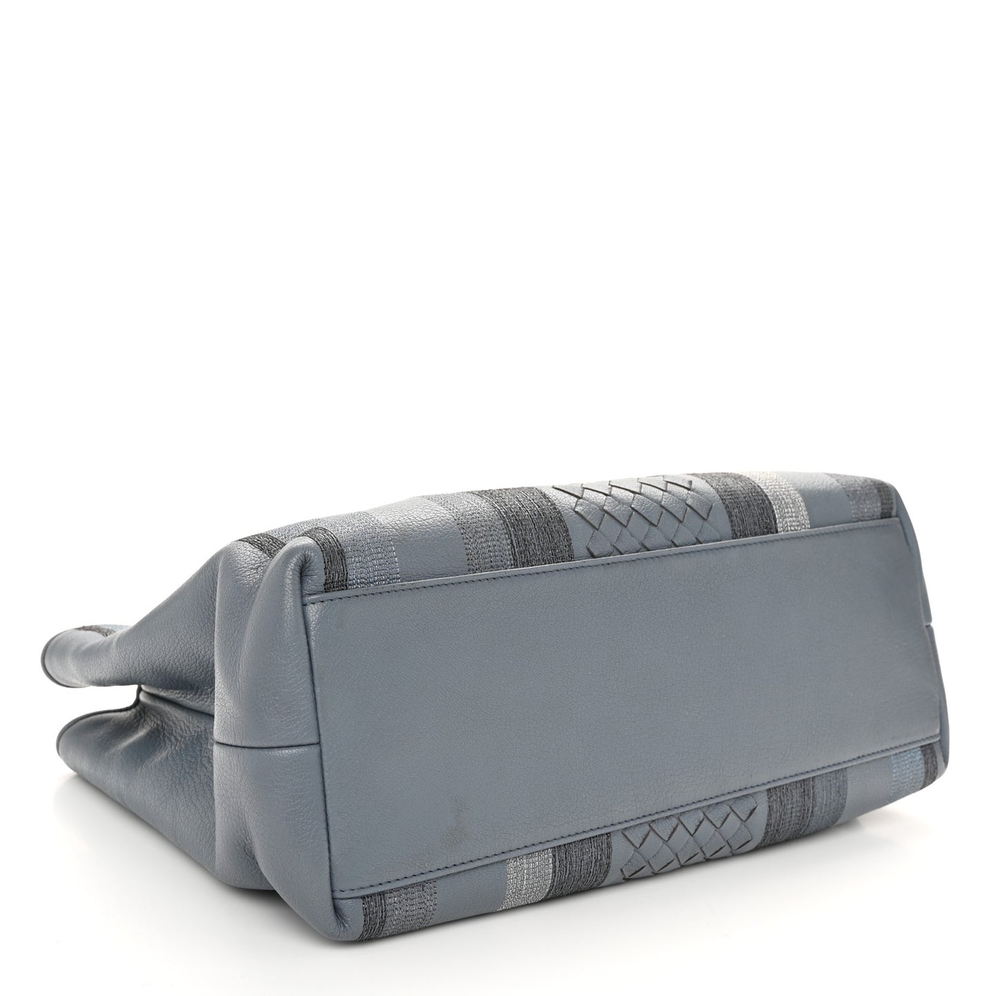 Nappa Intrecciato Medium Tote Blue