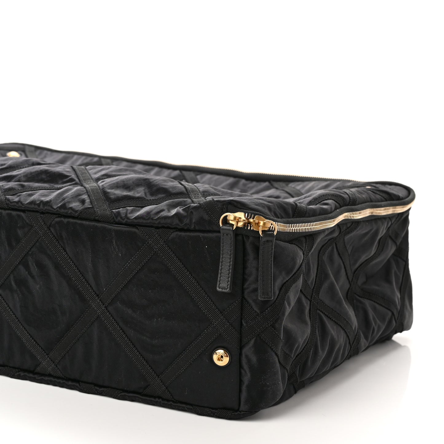 Nylon Grosgrain Large Lifestyle Travel Black