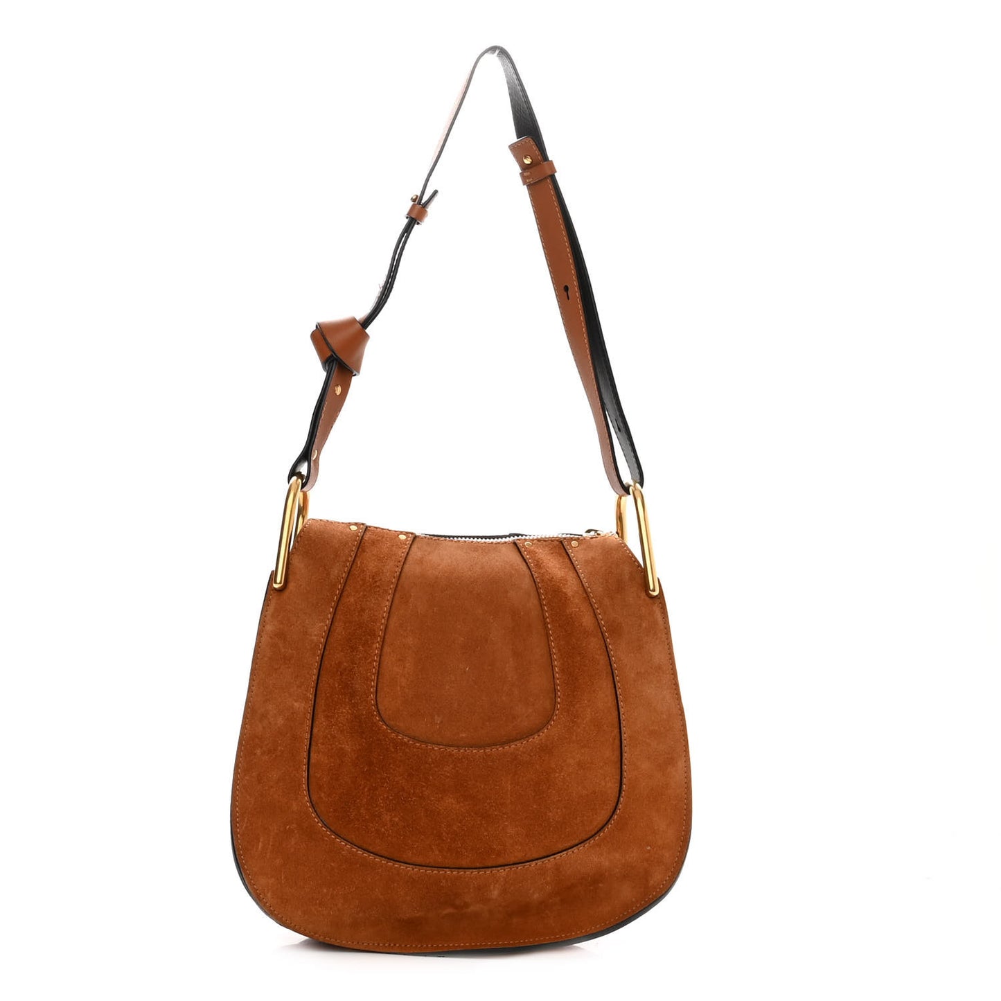 Suede Small Hayley Hobo Caramel