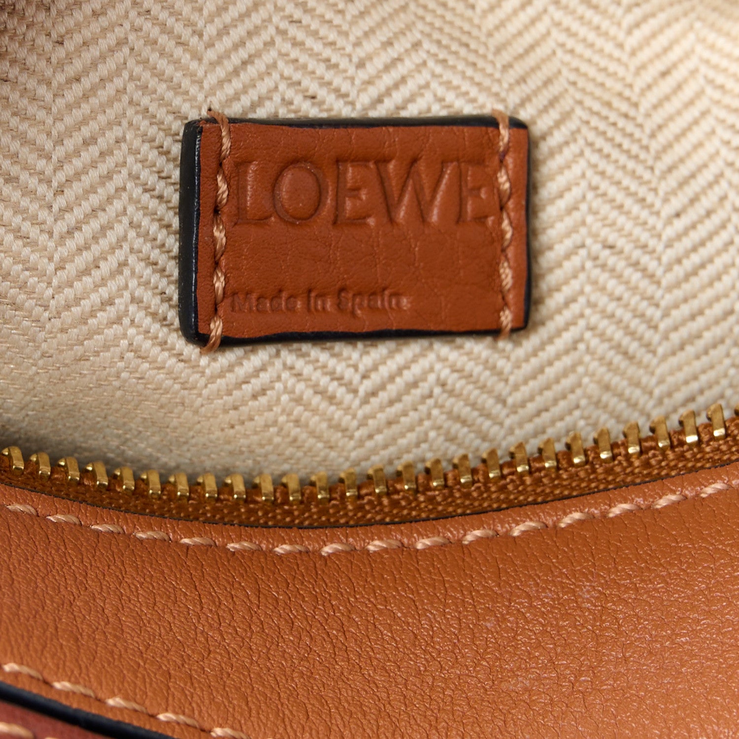 Loewe Calfskin Mini Puzzle Bag Tan Medium Pink 6 of 11