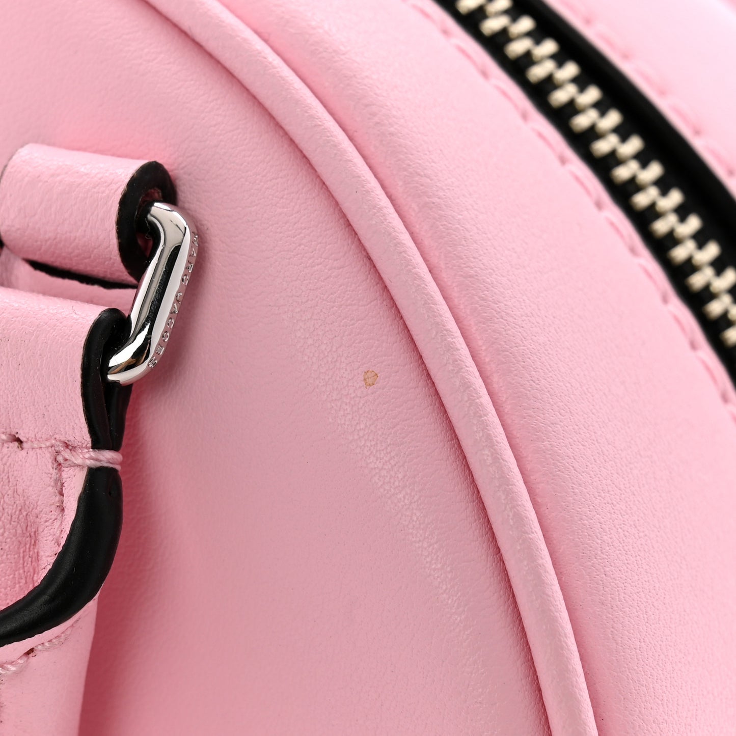 Calfskin Bowling Bag Bubblegum