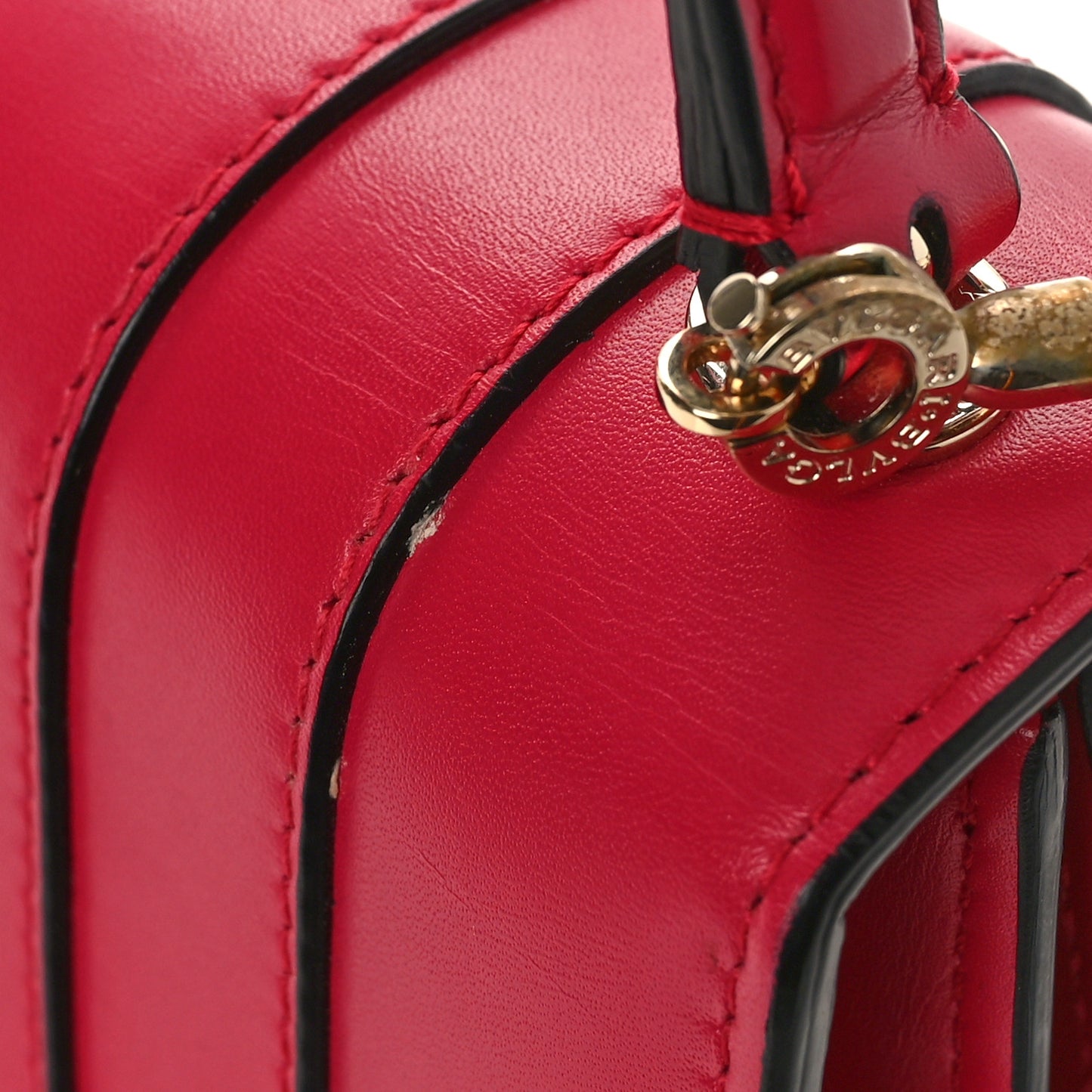 Calfskin Serpenti Forever Top Handle Pink