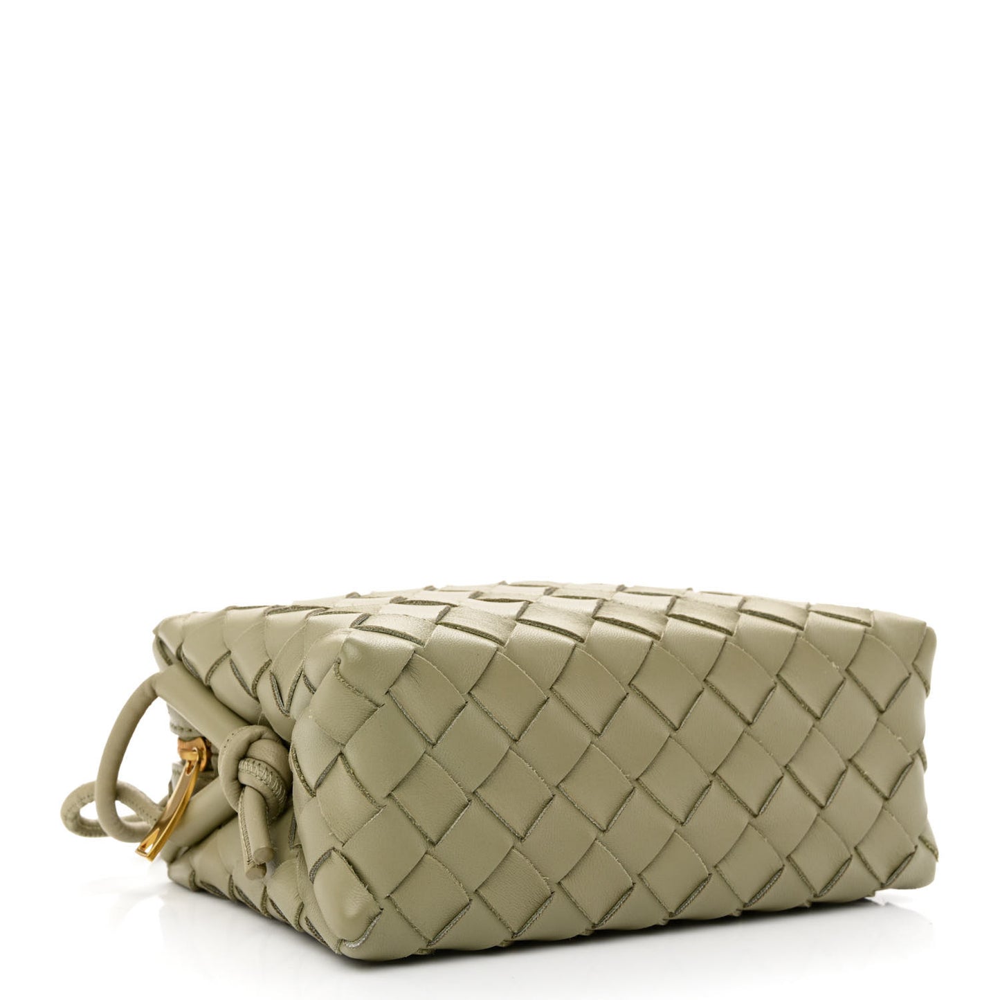 Nappa Intrecciato Mini Loop Camera Bag Travertine