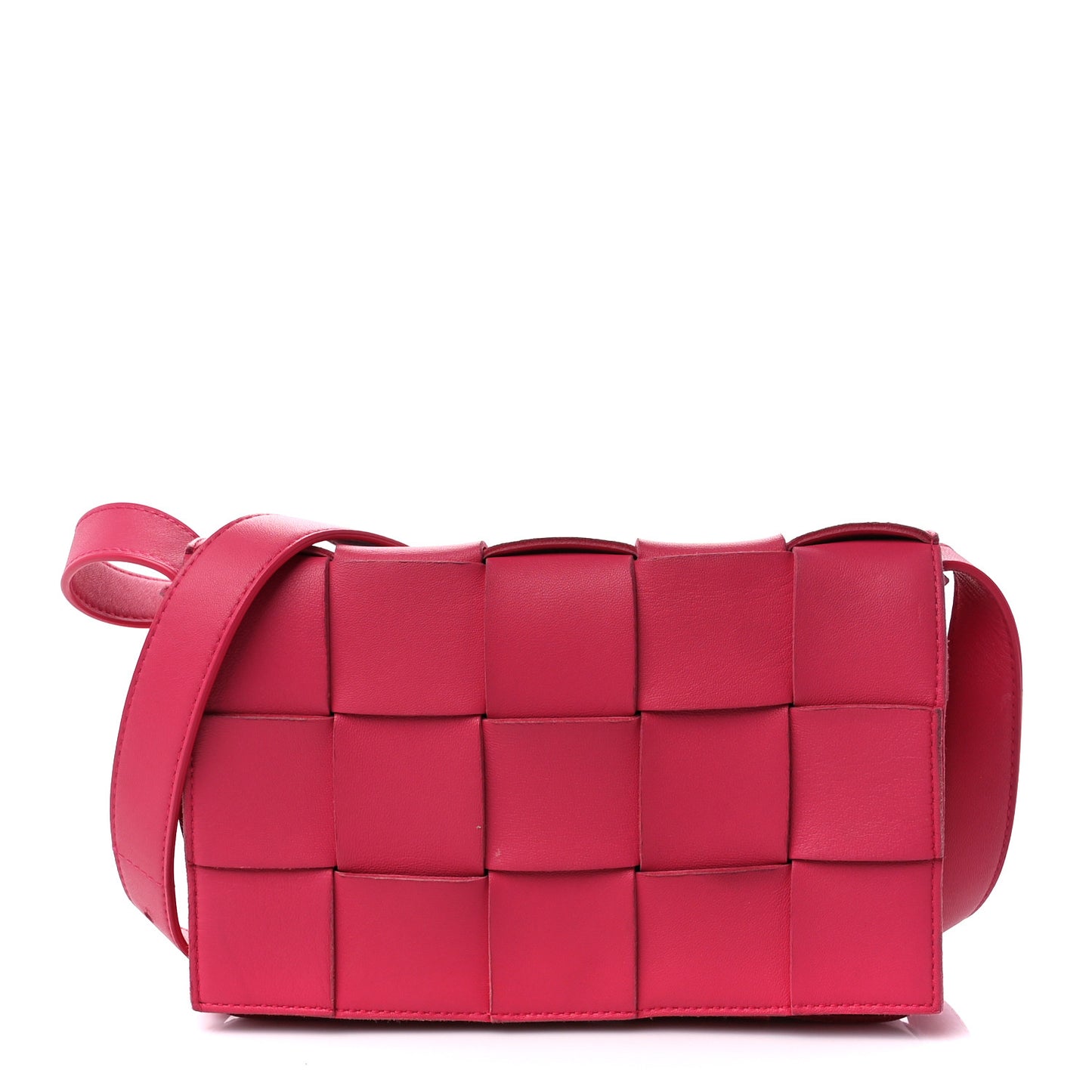 Lambskin Maxi Intrecciato Cassette Crossbody Bag Lollipop