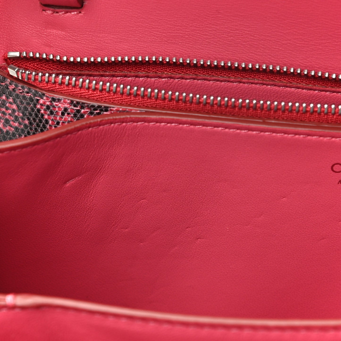 Lizard Medium Classic Box Flap Bag Pink Grey