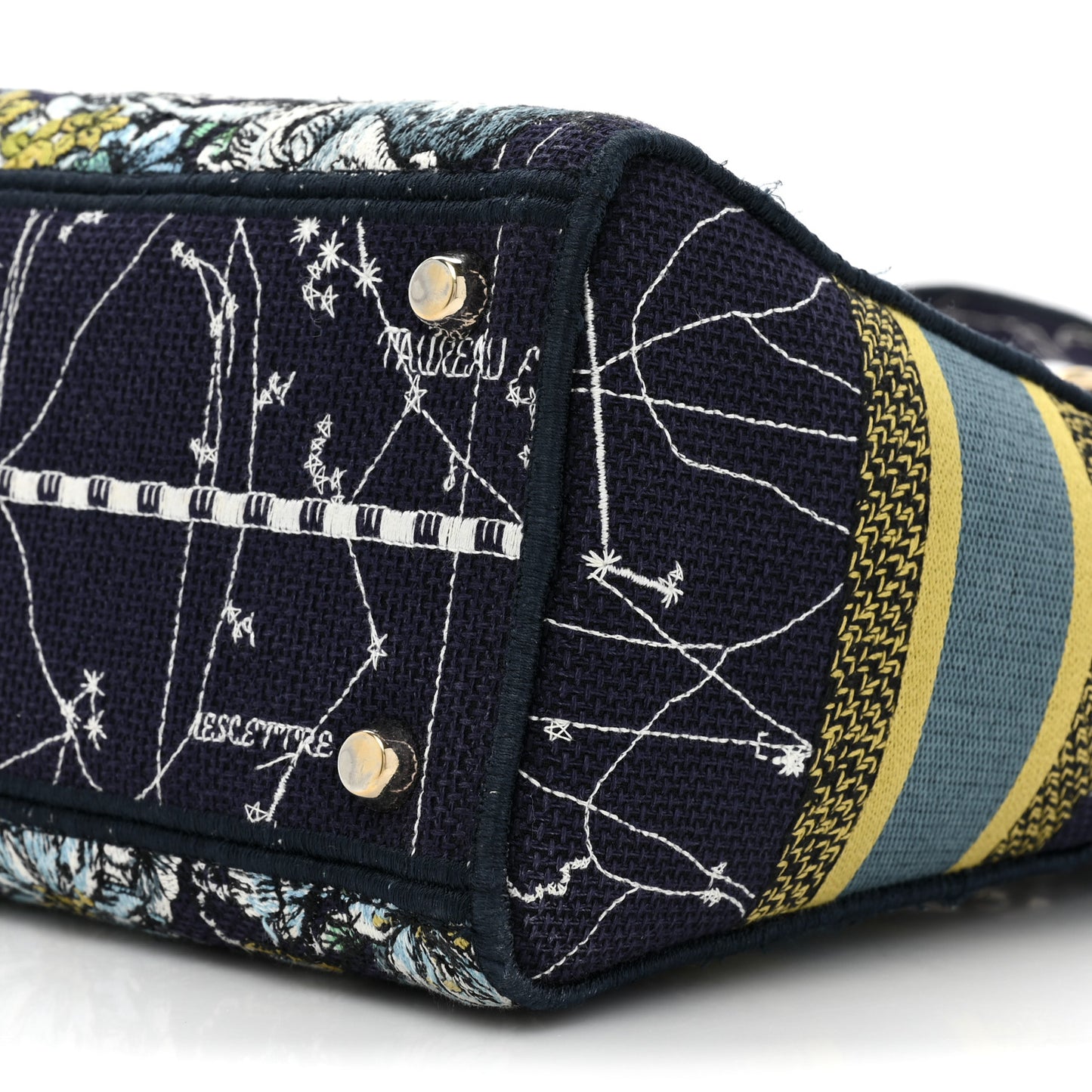 Canvas Embroidered Zodiac Medium Lady D-Lite Blue Multicolor