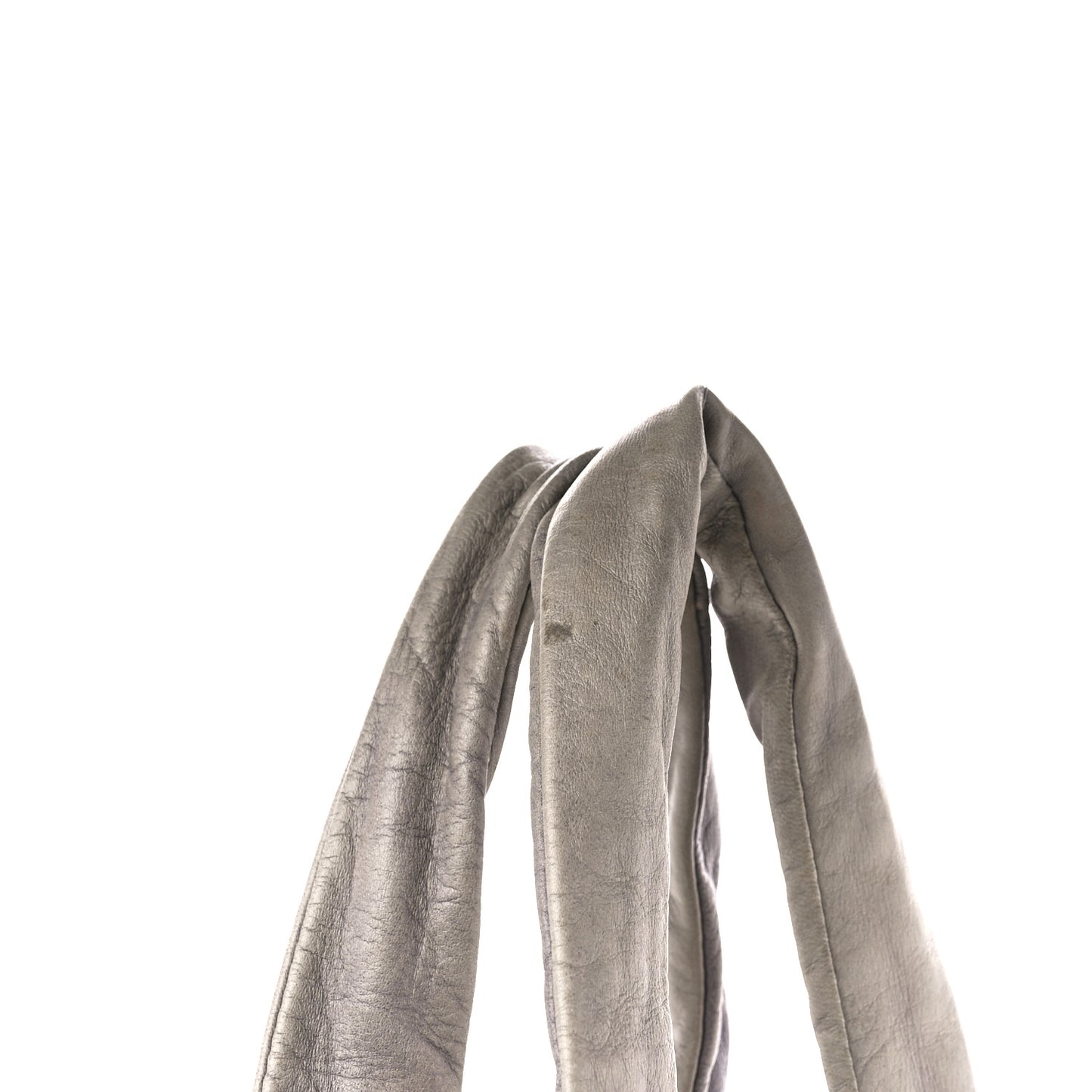 Lambskin Quilted Cloudy Bundle East West Tote Grey