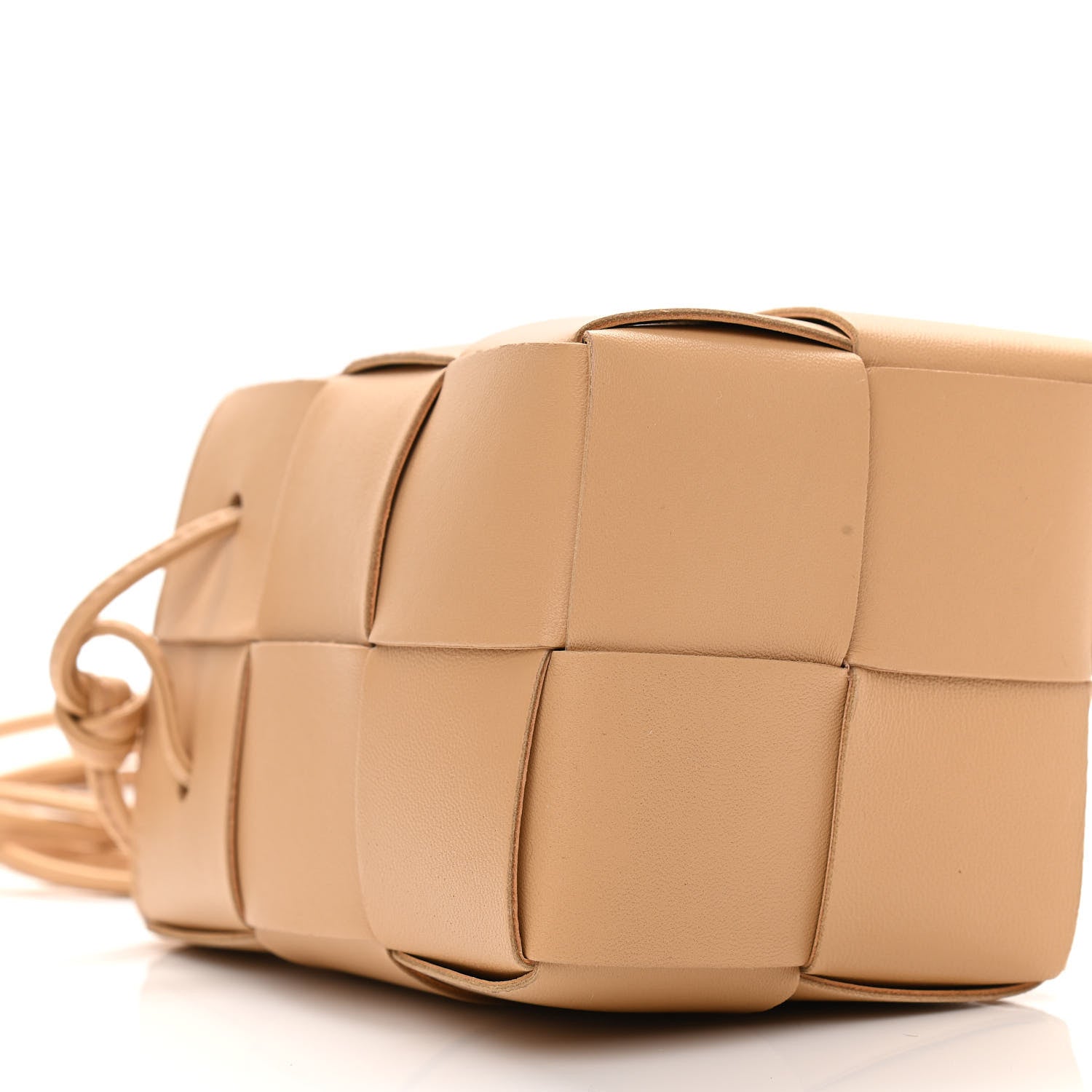 Bottega Veneta Nappa Maxi Intrecciato Mini Cassette Bucket Bag Almond 7 of 8