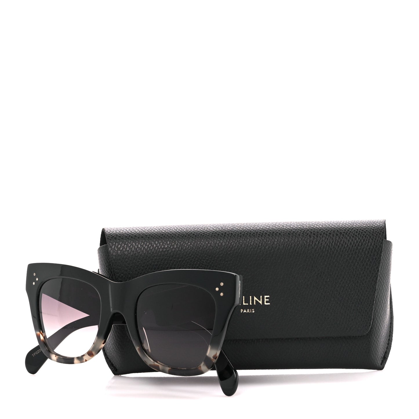 Acetate Cat Eye Sunglasses CL40004I Havana Black