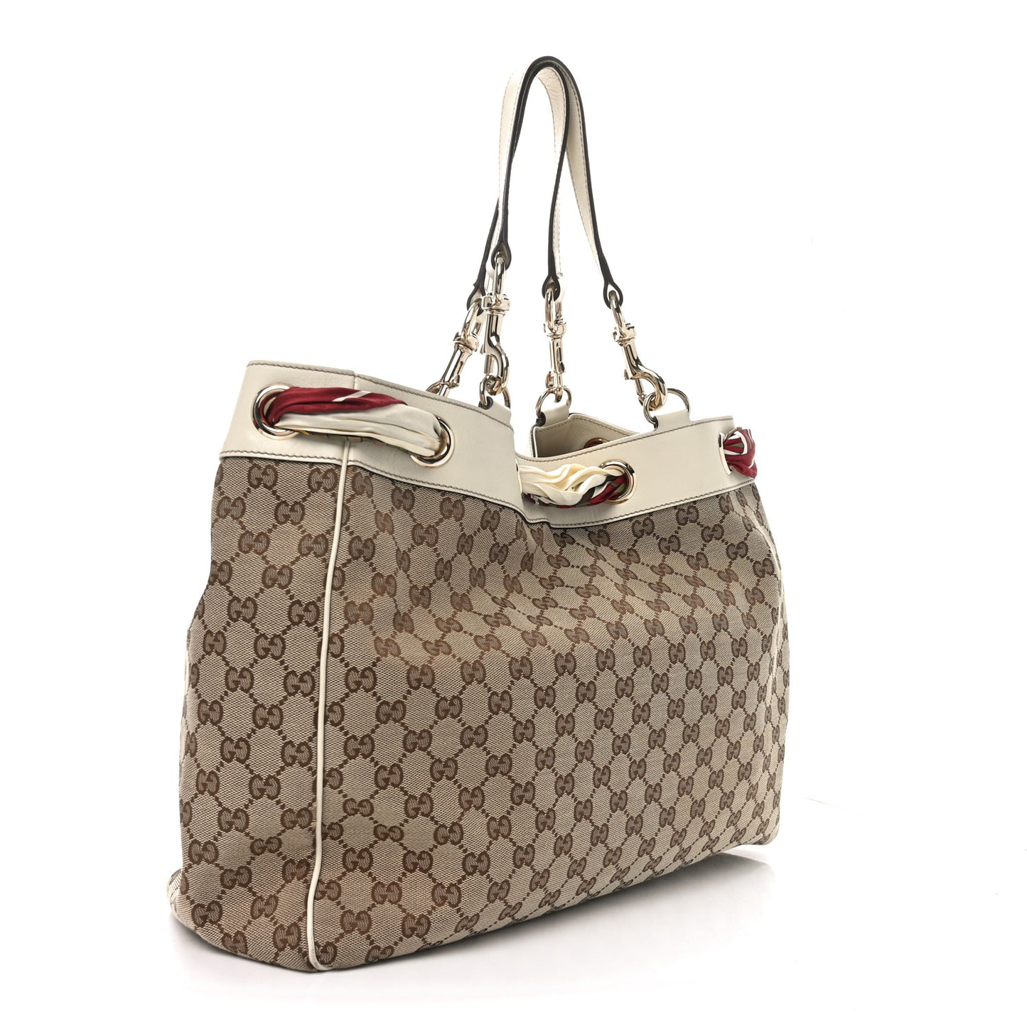 Monogram Large Positano Tote Off White