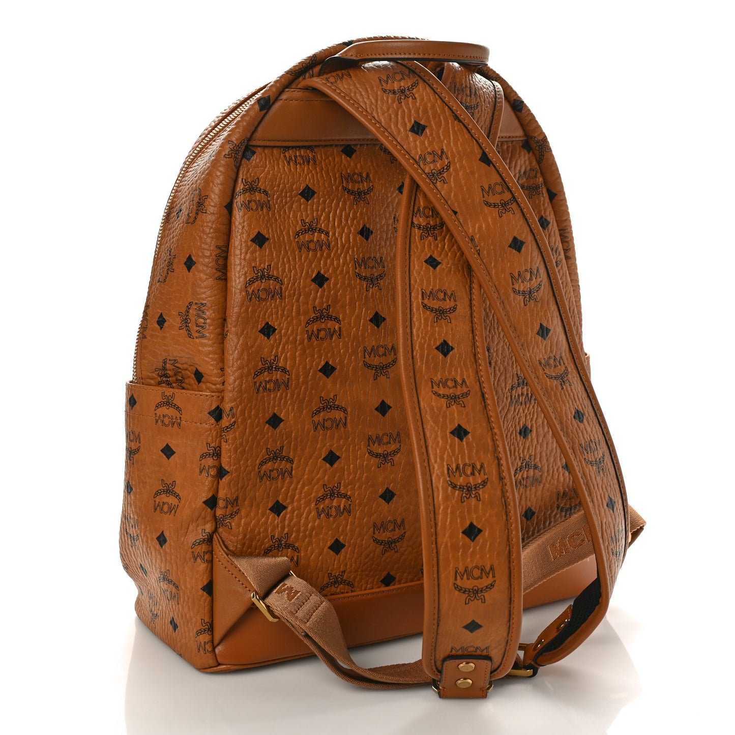 Visetos Chevron Stripe Medium Stark Backpack Cognac
