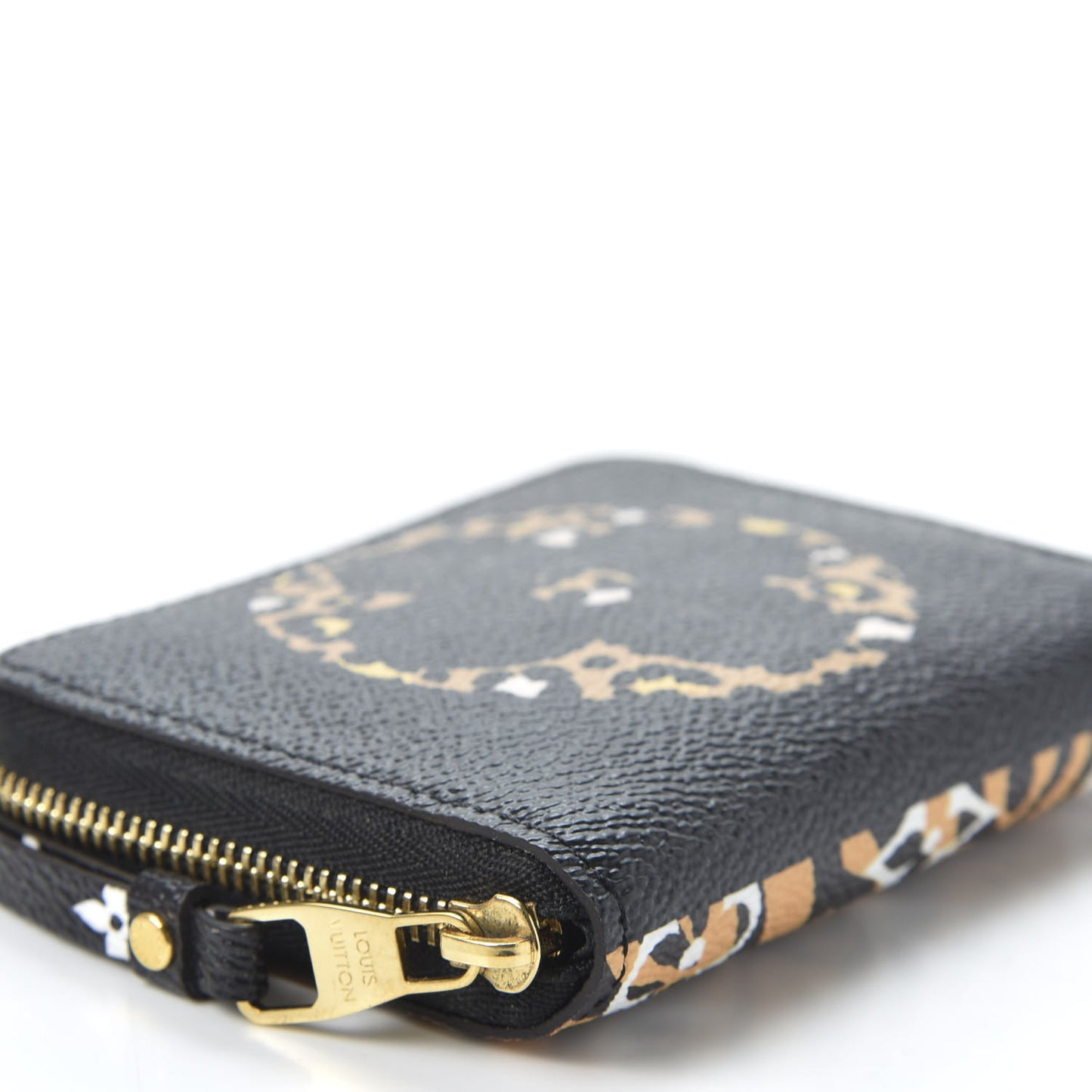 Monogram Giant Jungle Zippy Coin Purse Black