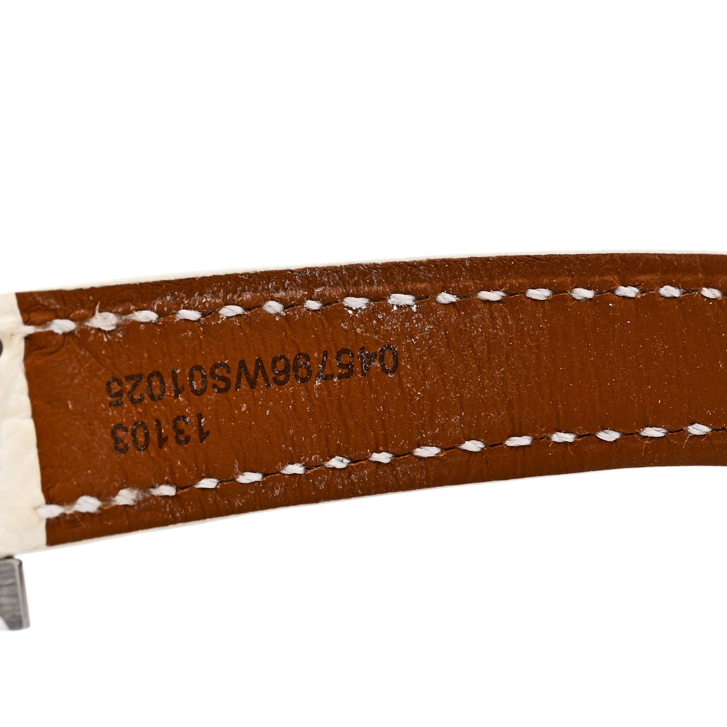 Stainless Steel Alligator Diamond Bezel Mother of Pearl 17.2mm Heure H Hour Quartz Watch Blanc