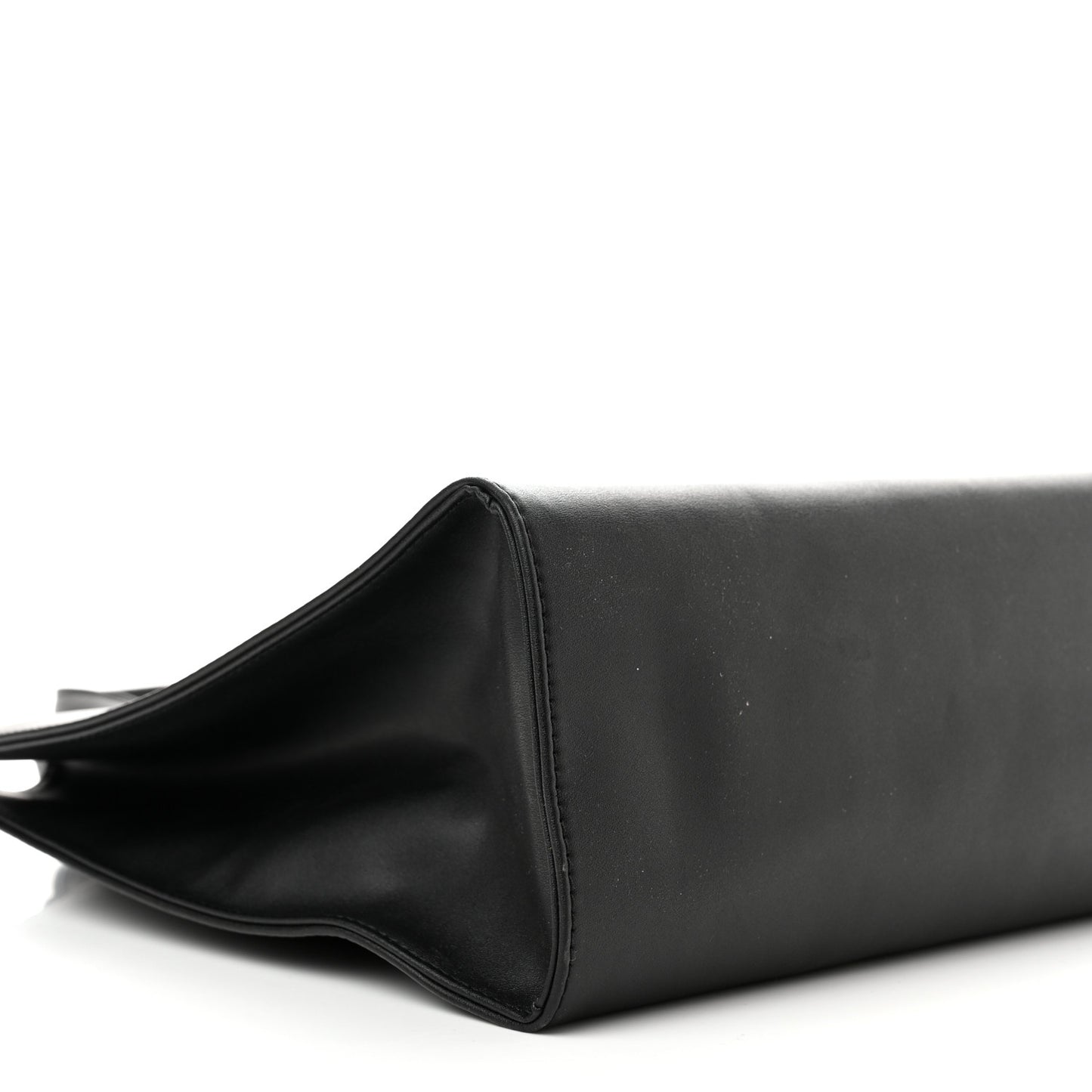 Vegan Leather Medium Shopping Bag Black